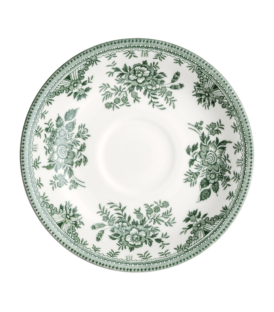 Burleigh Asiatic Pheasants Teacup and Saucer Dark Green Image 2