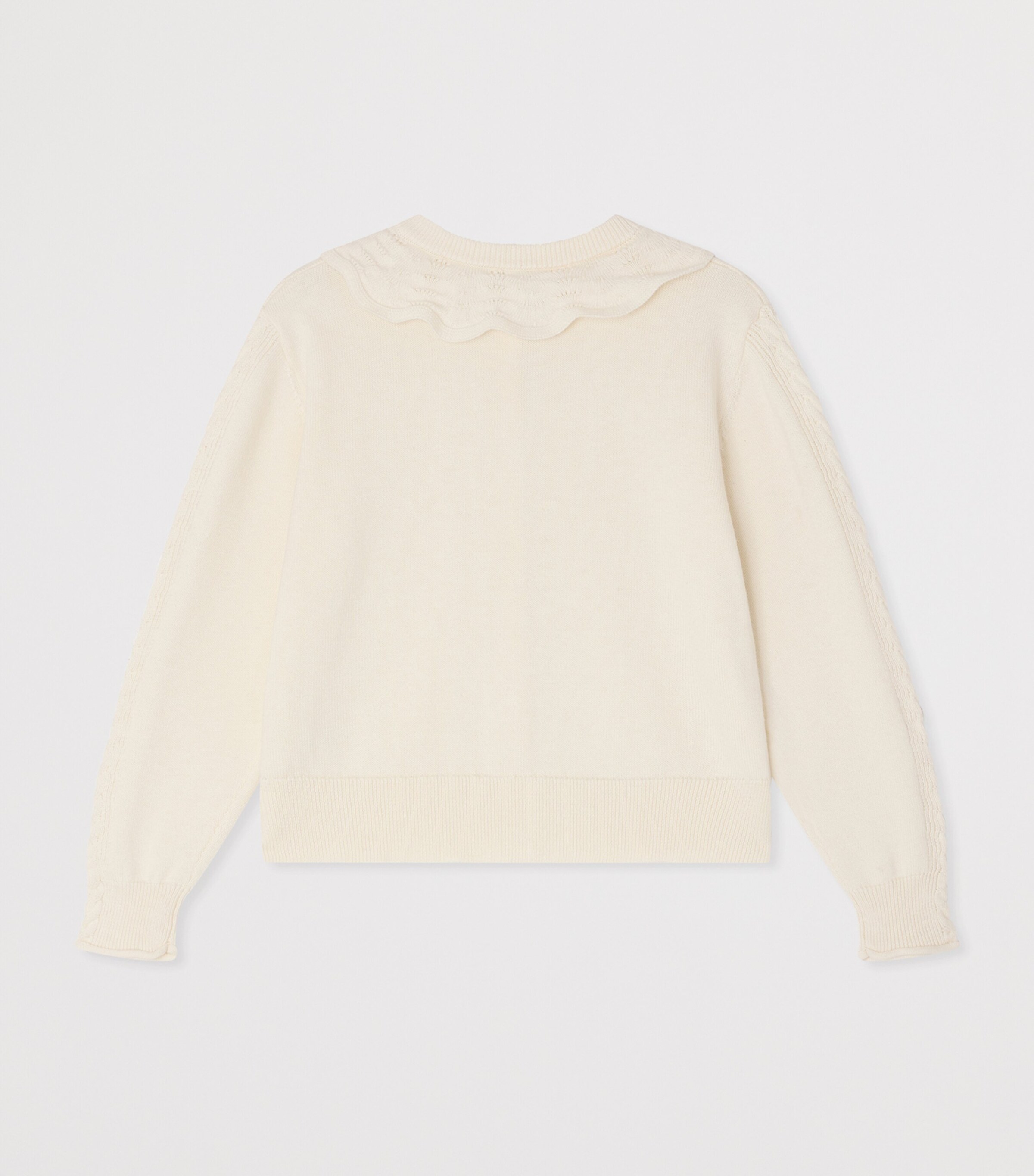 Bonpoint Cotton Lueur Cardigan (10-14 Years) Craie Image 2