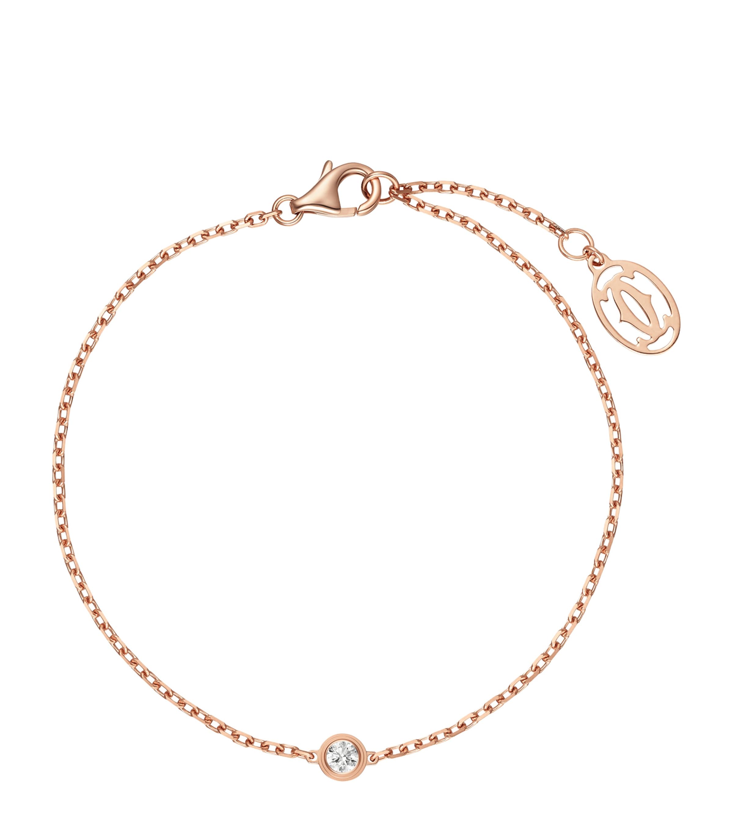 Extra-Small Rose Gold and Diamond Cartier d'Amour Bracelet ROSE GOLD Image 1