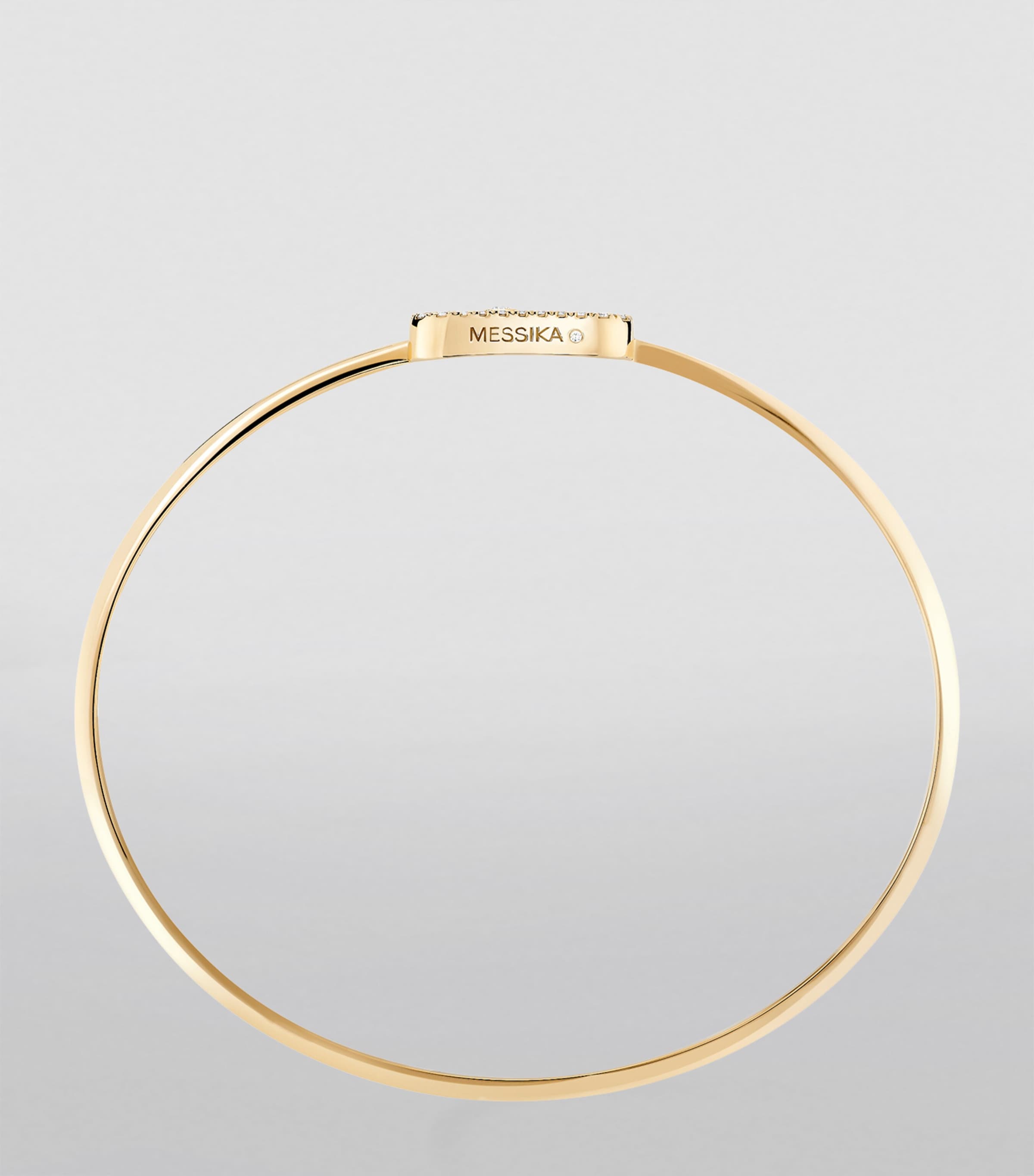 Messika Move Uno Yellow Gold and Diamond Bangle Yellow Gold Image 3
