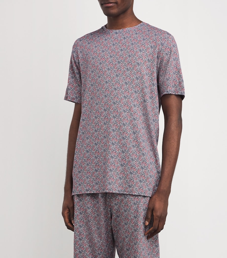 Jersey Printed Contrast T-Shirt HENRY RED Image 3