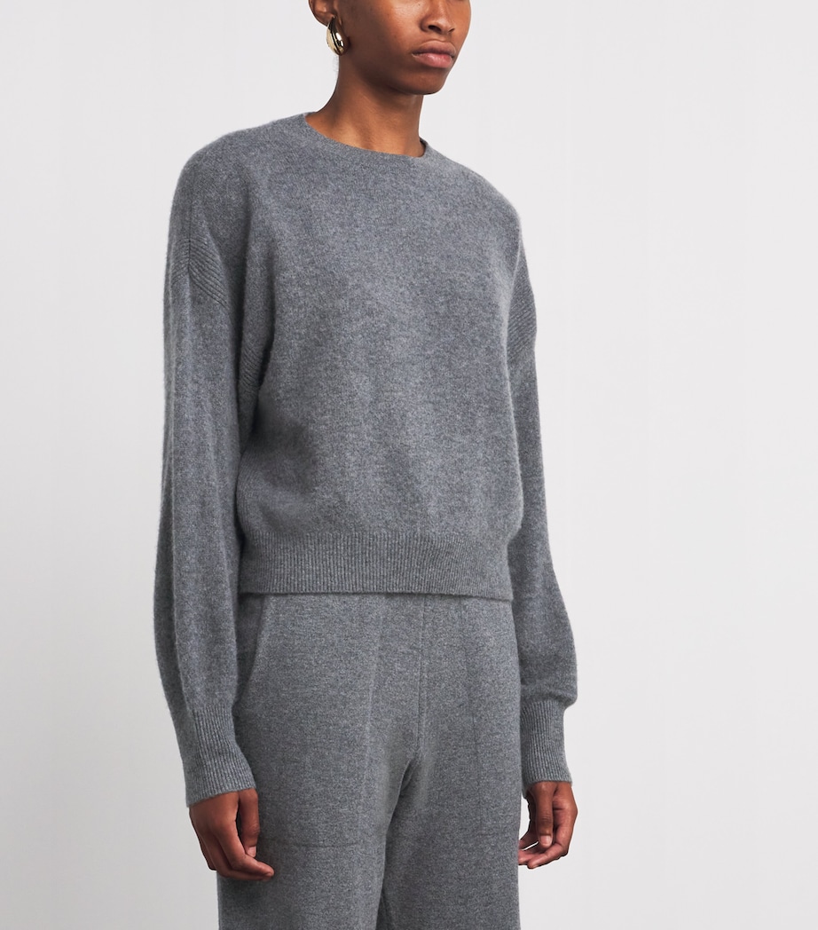 Organic Cashmere Modena Sweater MIDGREY Image 3