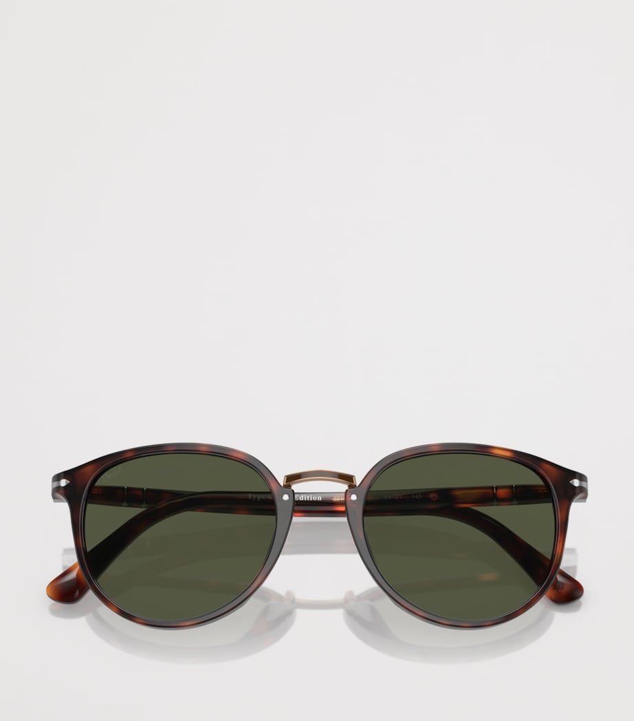 Persol Acetate Rounded Square Sunglasses Brown Image 5