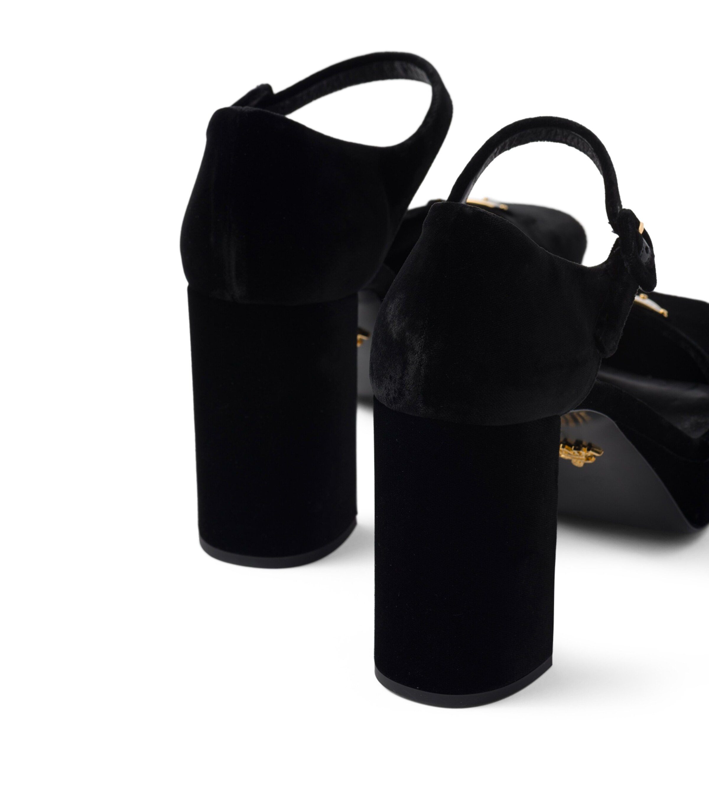 Prada Velvet Platform Sandals 95 Harrods UK