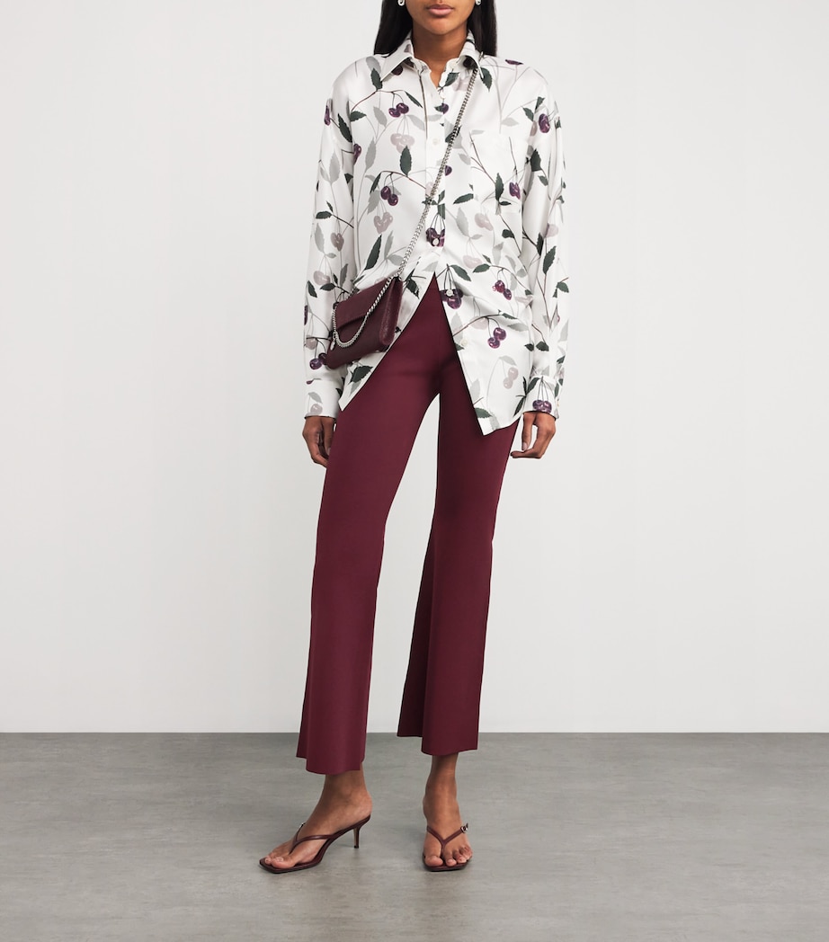 Knit Flared Trousers 6017 BORDEAUX Image 2