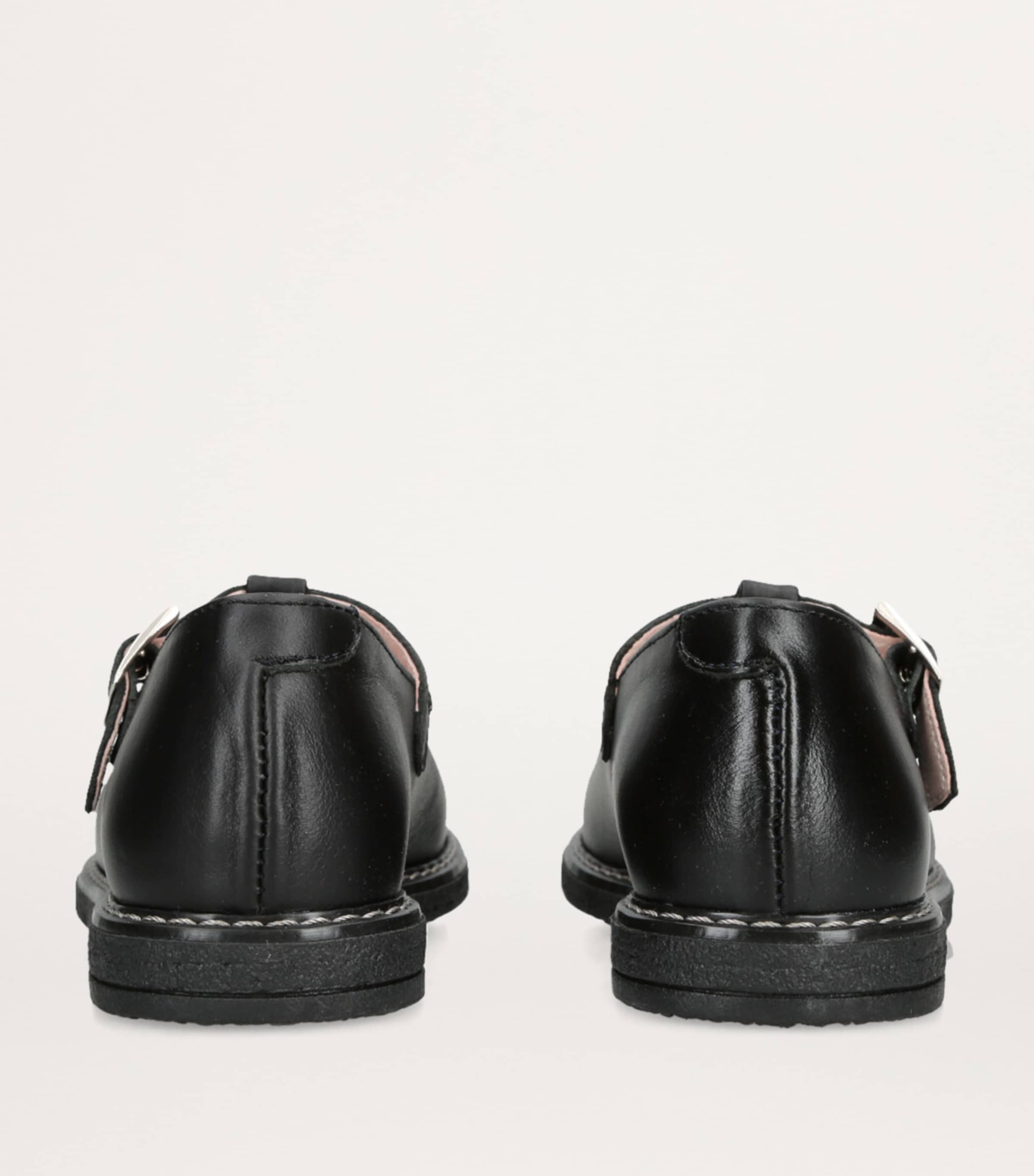 Leather Martha Shoes BLACK Image 2