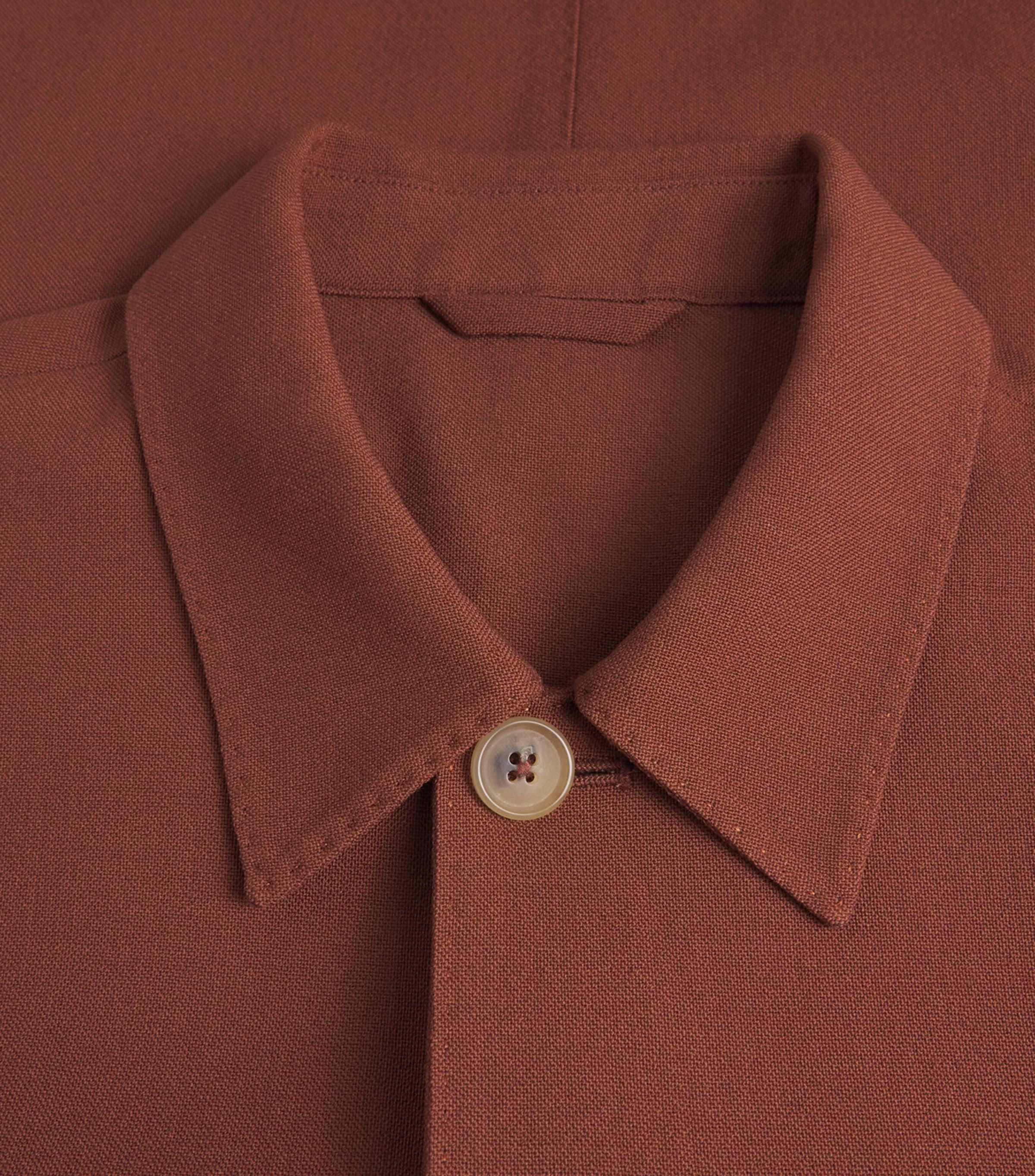 Paul Smith Mens Wool Overshirt Red Image 6