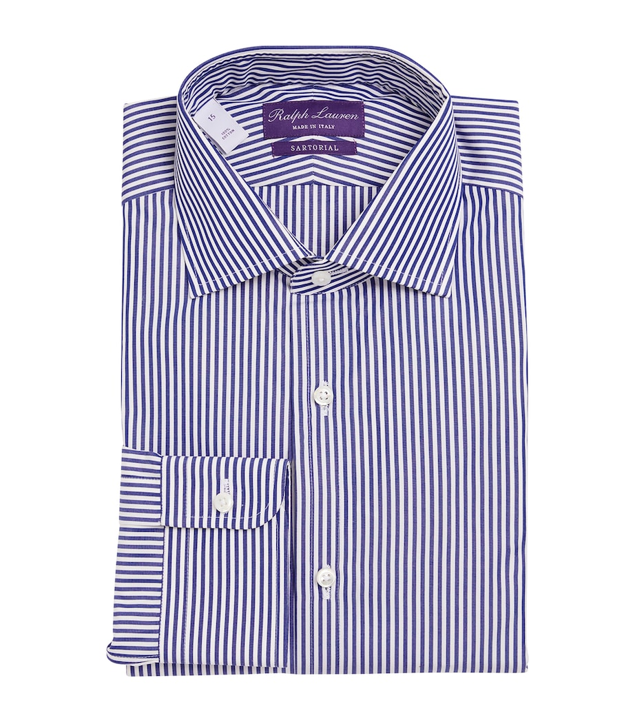 Striped Aston Shirt 2391 BL WHT Image 1