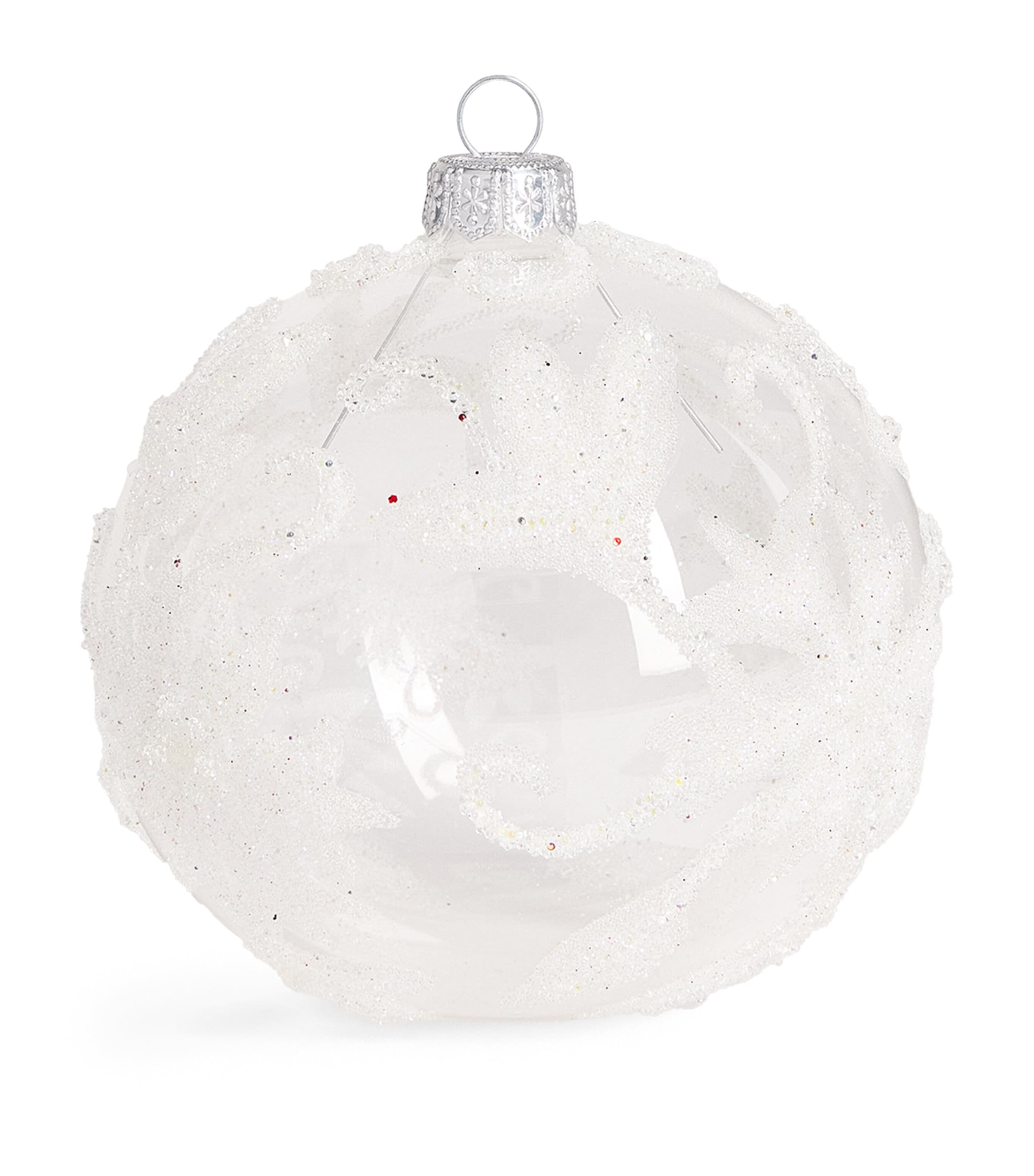 Harrods Bead-Embellished Bauble White Image 1