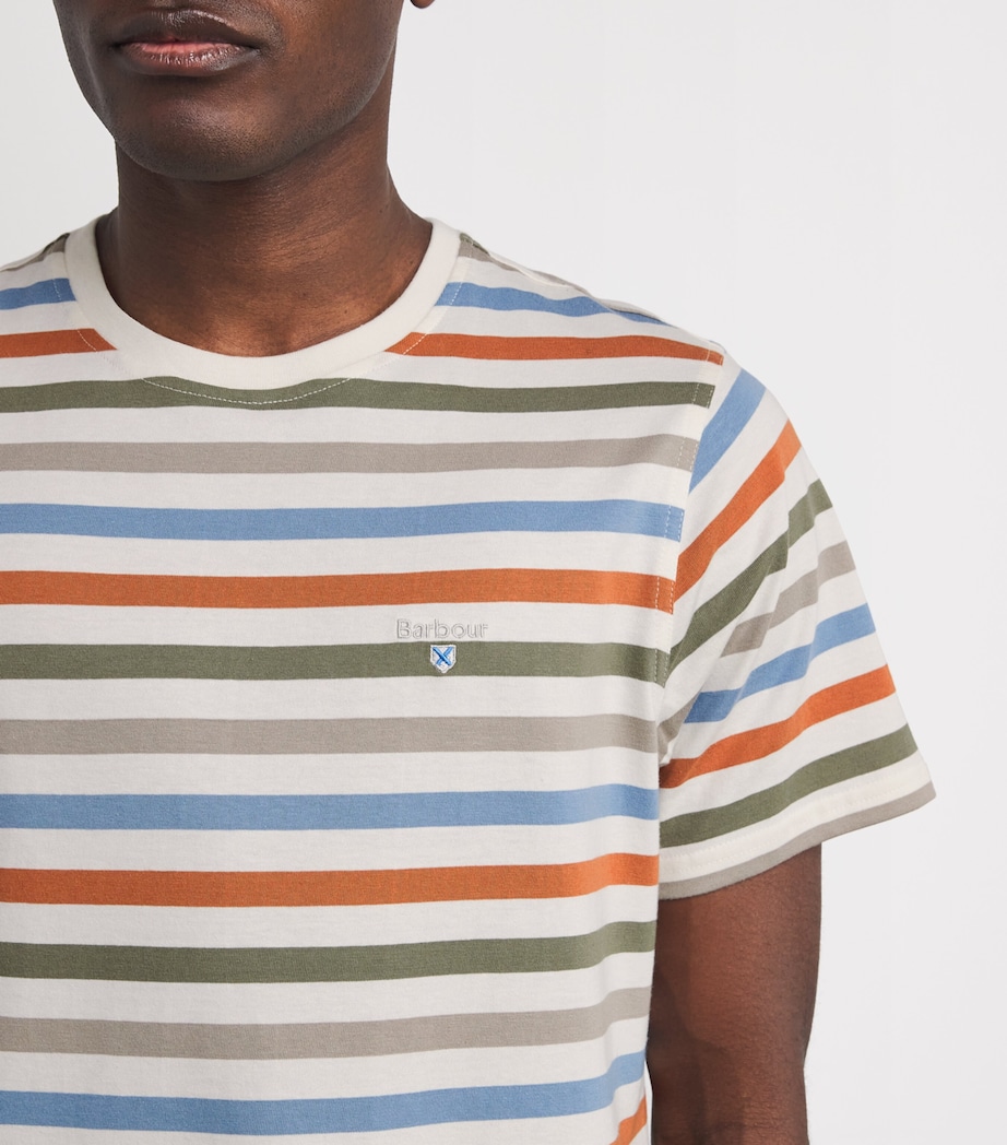 Cotton Rokeby Stripe T-Shirt WHISPER WHITE Image 6