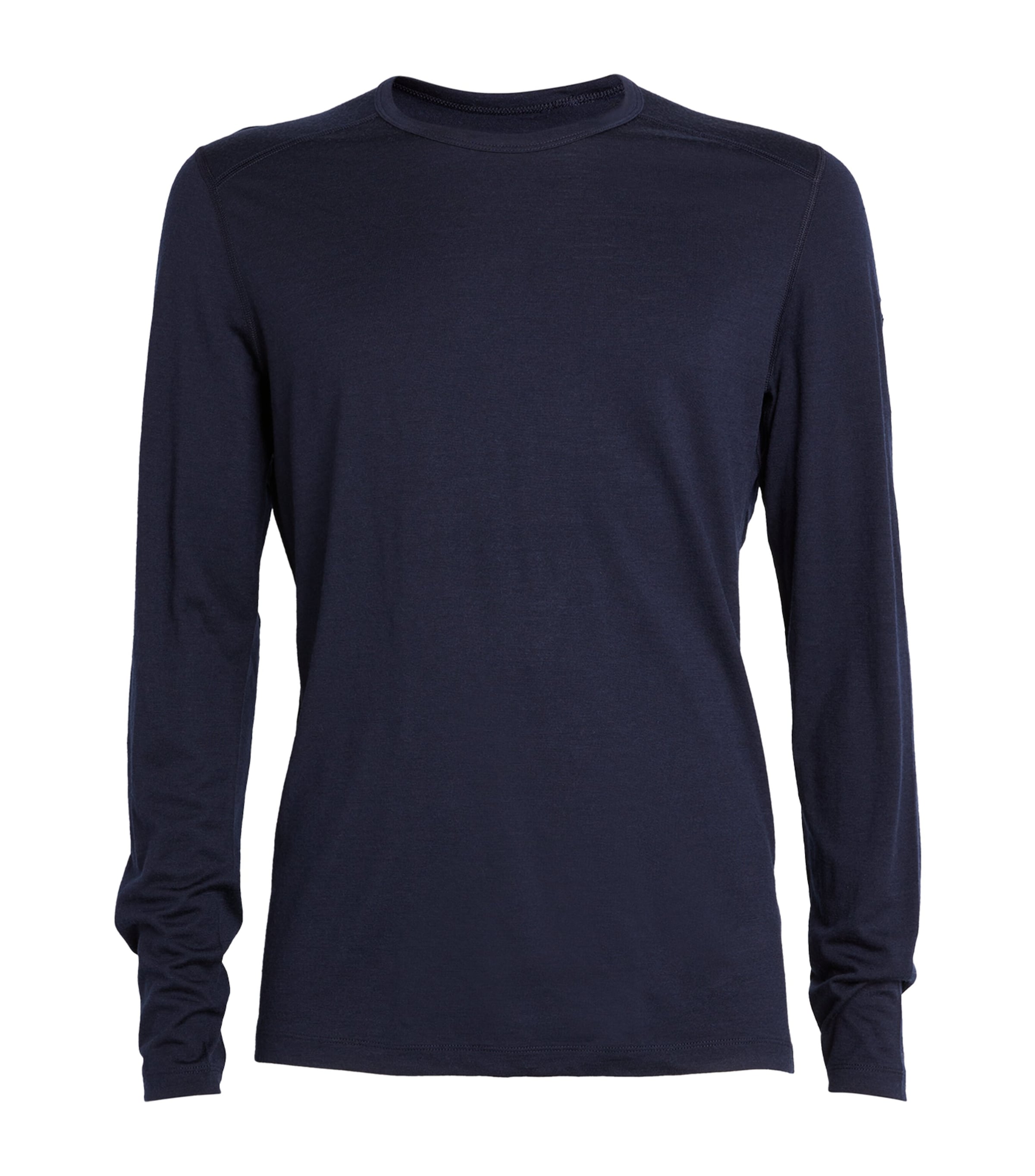 Icebreaker Merino Wool 200 Oasis Base Layer Long-sleeved Top In Navy