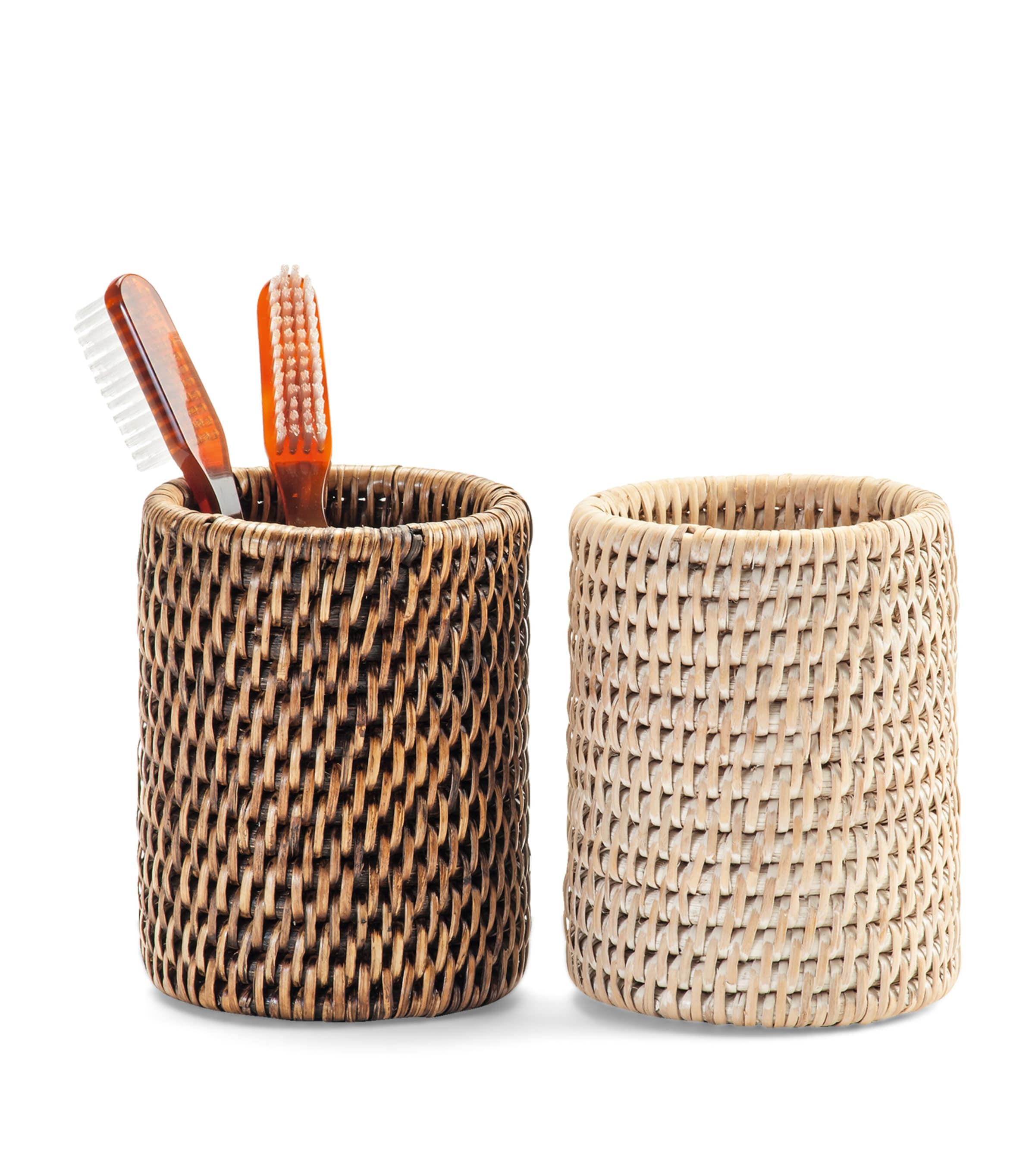Decor Walther Rattan Basket Toothbrush Tumbler Rattan Light Image 2