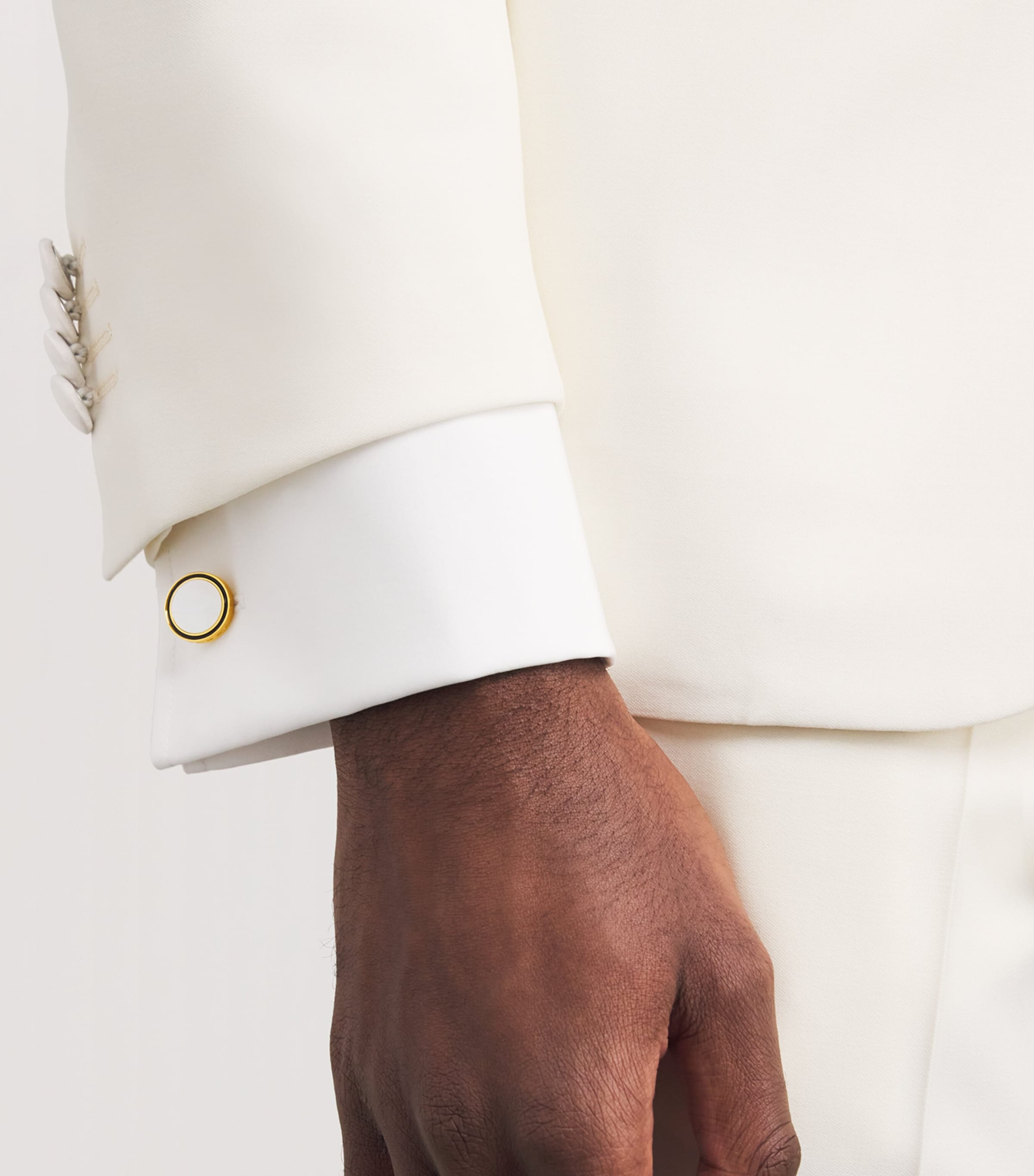 Thompson Gold-Plated Mother-Of-Pearl Cufflinks And Studs Set GOLD Image 5