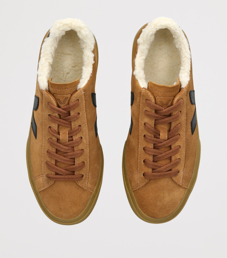 Suede Campo Winter Low-Top Sneakers CAMEL/OTH Image 4