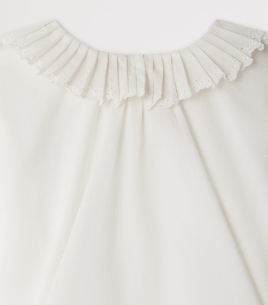 Cotton Blouse (6-12 Months) BLANC LAIT Image 3