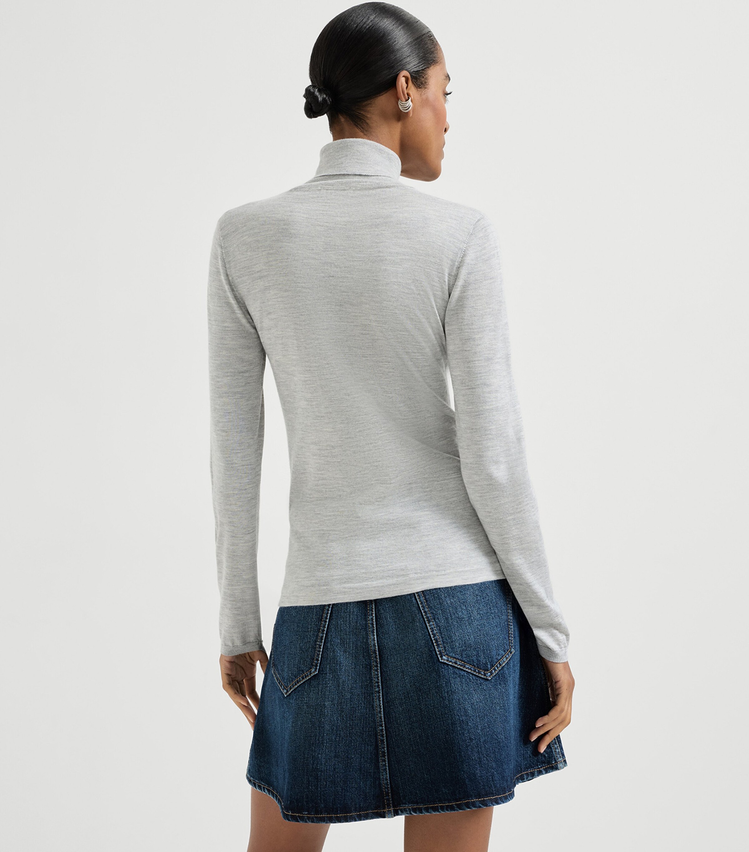 Brunello Cucinelli Womens Cashmere-Silk Rollneck Sweater Image 4