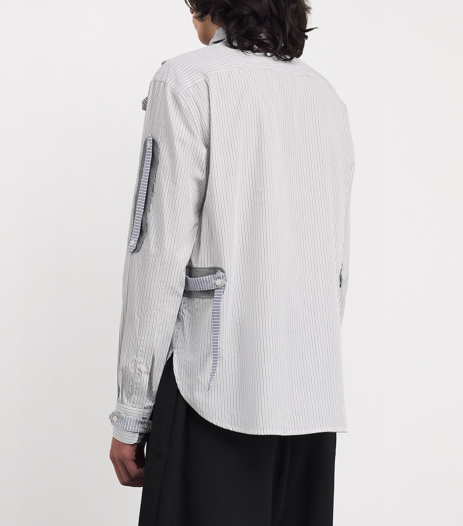 Cotton Stripe Multi Tab Shirt STRIPE Image 4