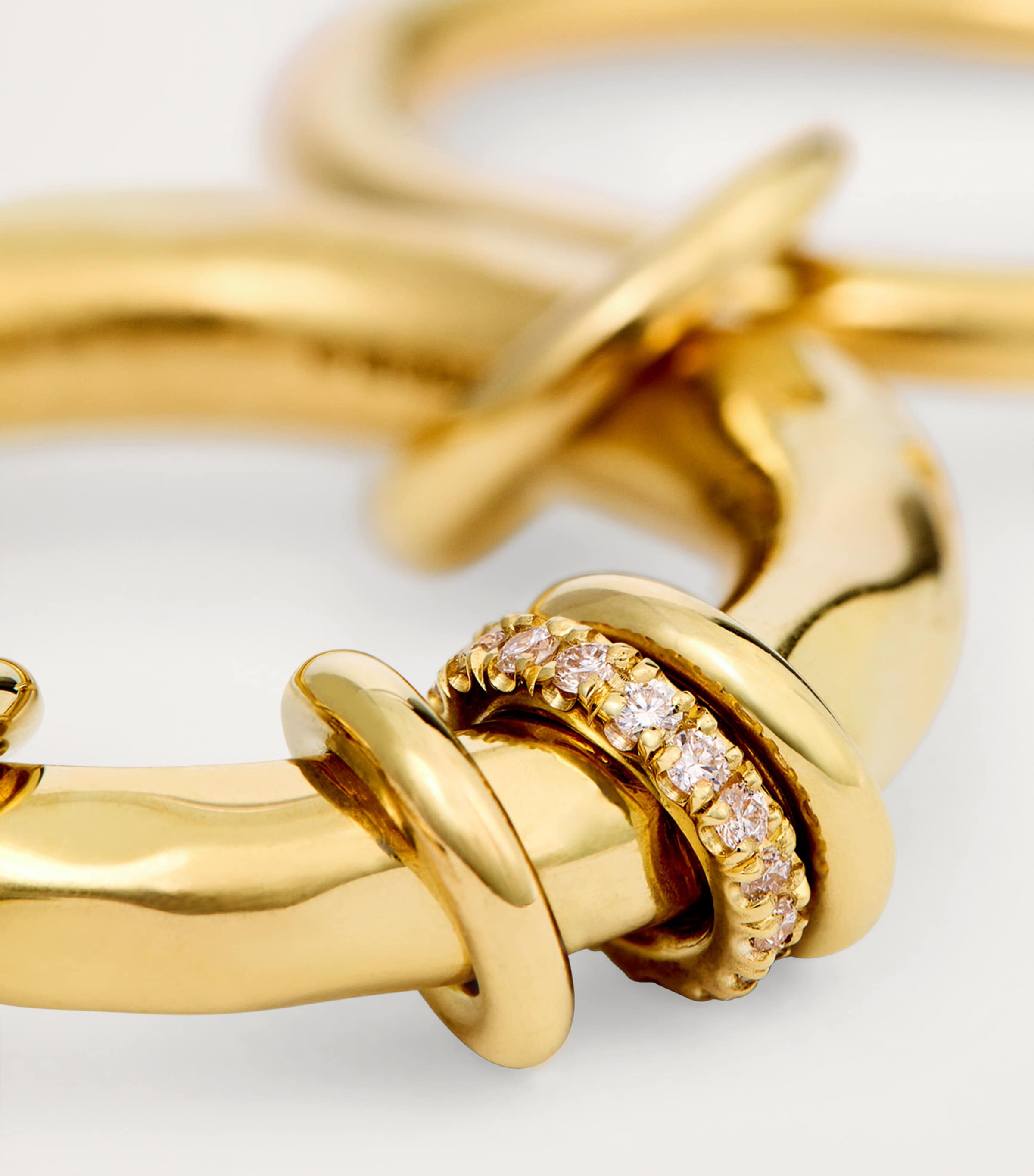Spinelli Kilcollin Yellow Gold and Diamond Gemini Ring (Size 7.5) Yellow Gold Image 6