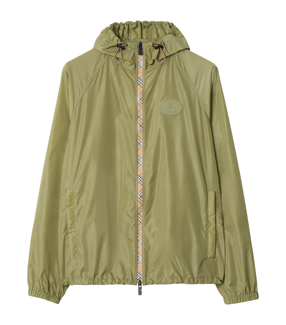 Check-Trim Hooded Jacket WREATH Image 1