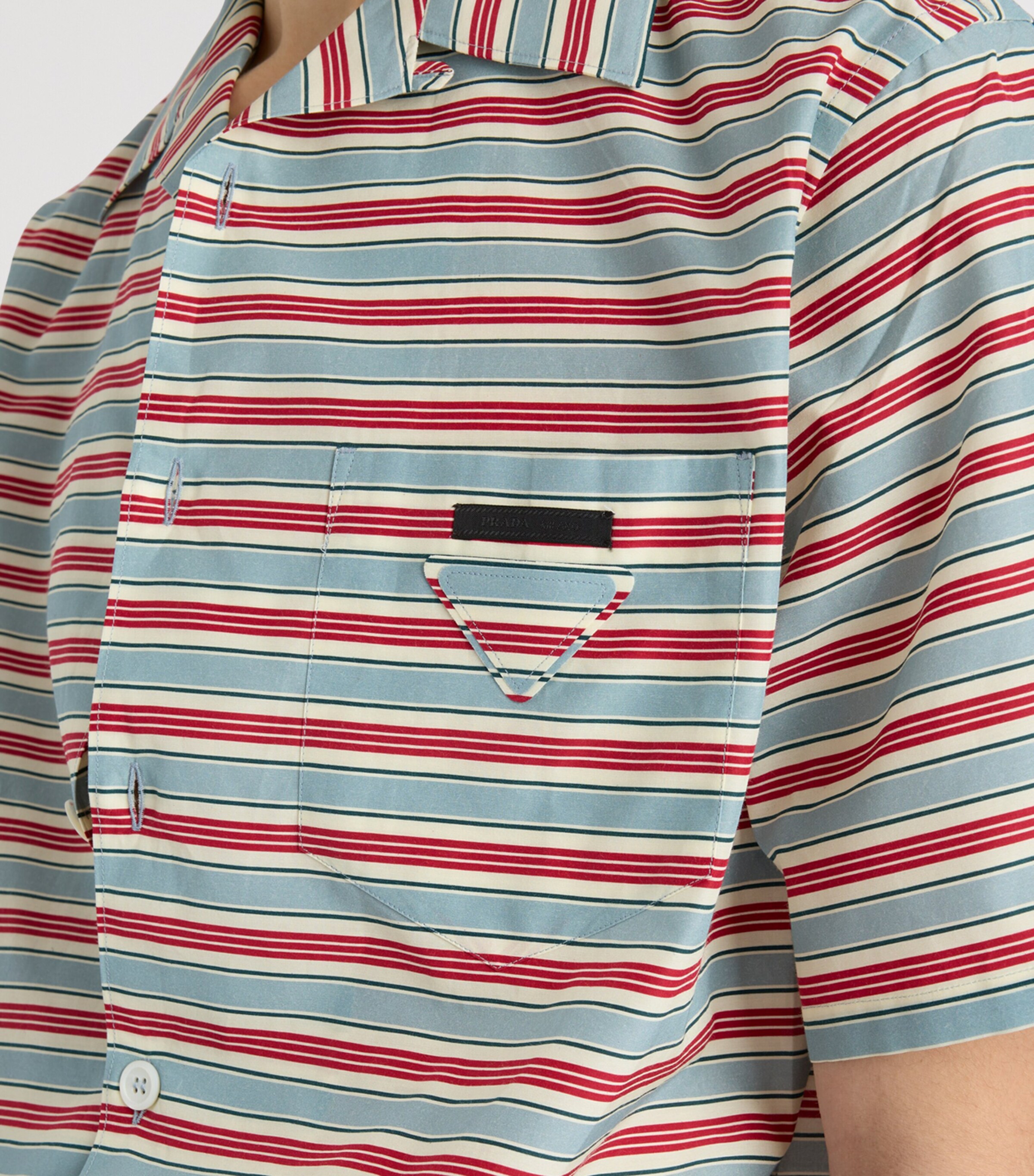 Prada Mens Cotton-Silk Bowling Shirt Image 4