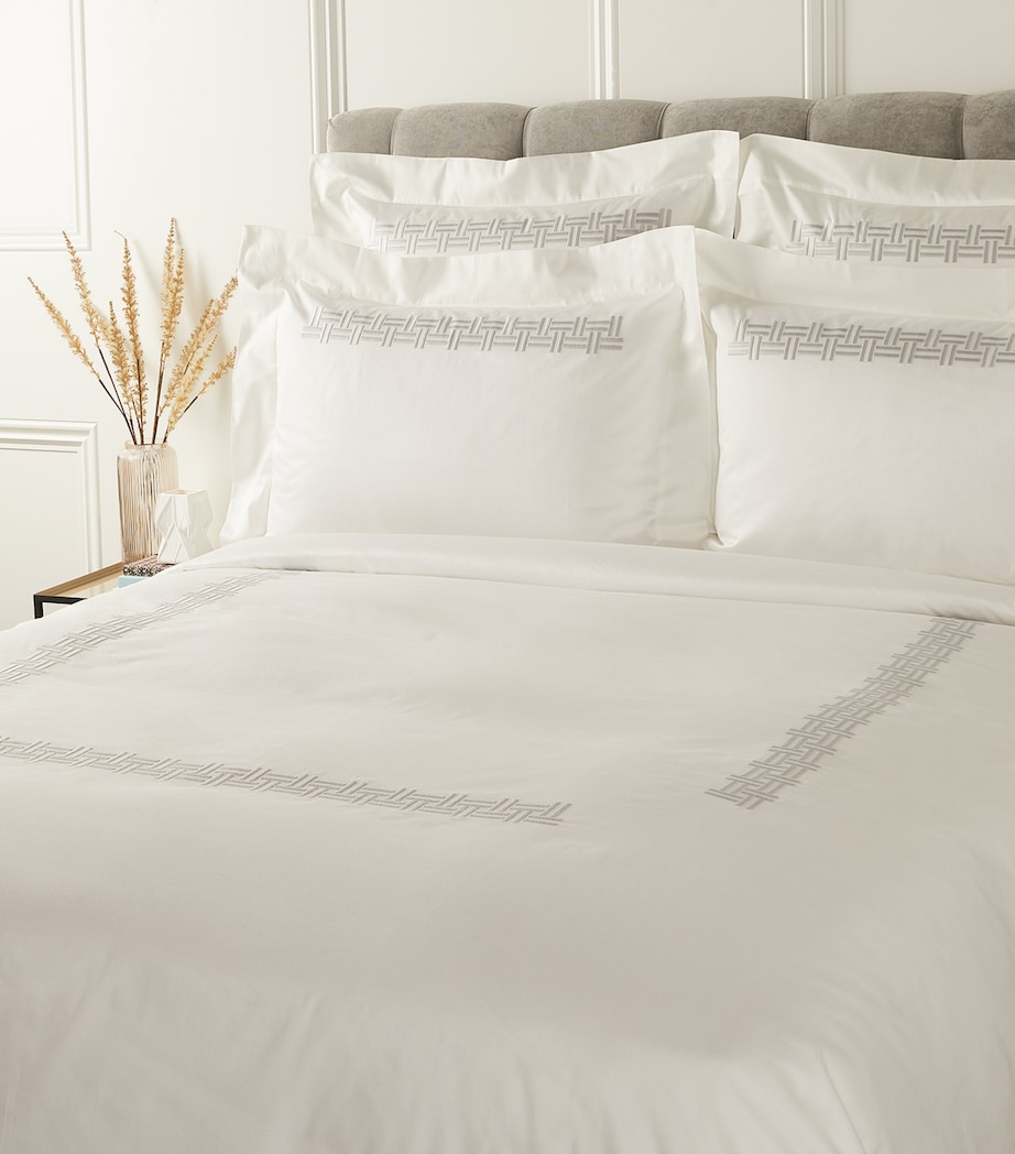 Basketweave Square Pillowcase (65cm x 65cm) BN57  MILKROCK Image 2