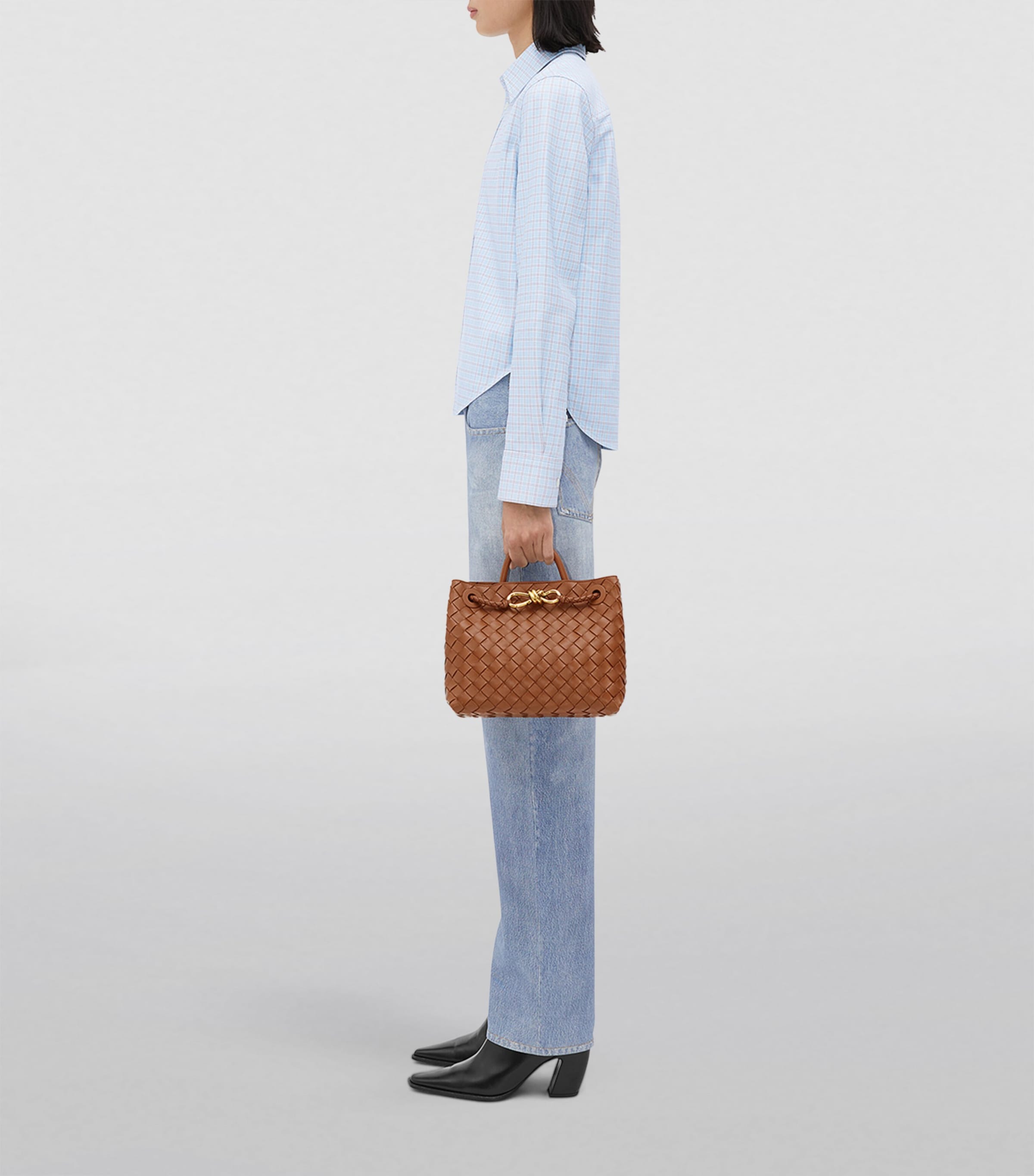 Small Leather Andiamo Shoulder Bag 2598 Image 3