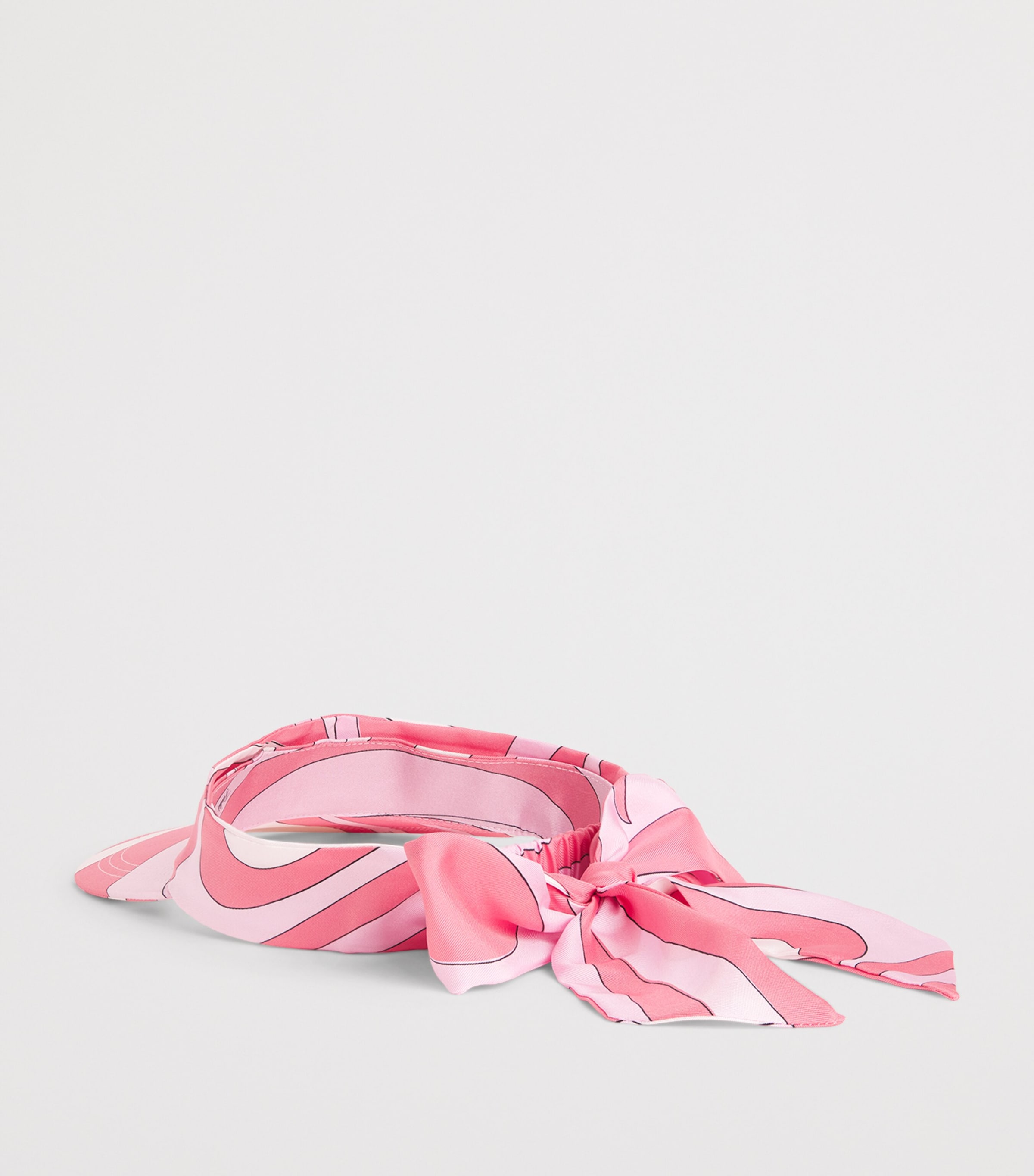 PUCCI Silk Printed Visor Cap Pink Image 3