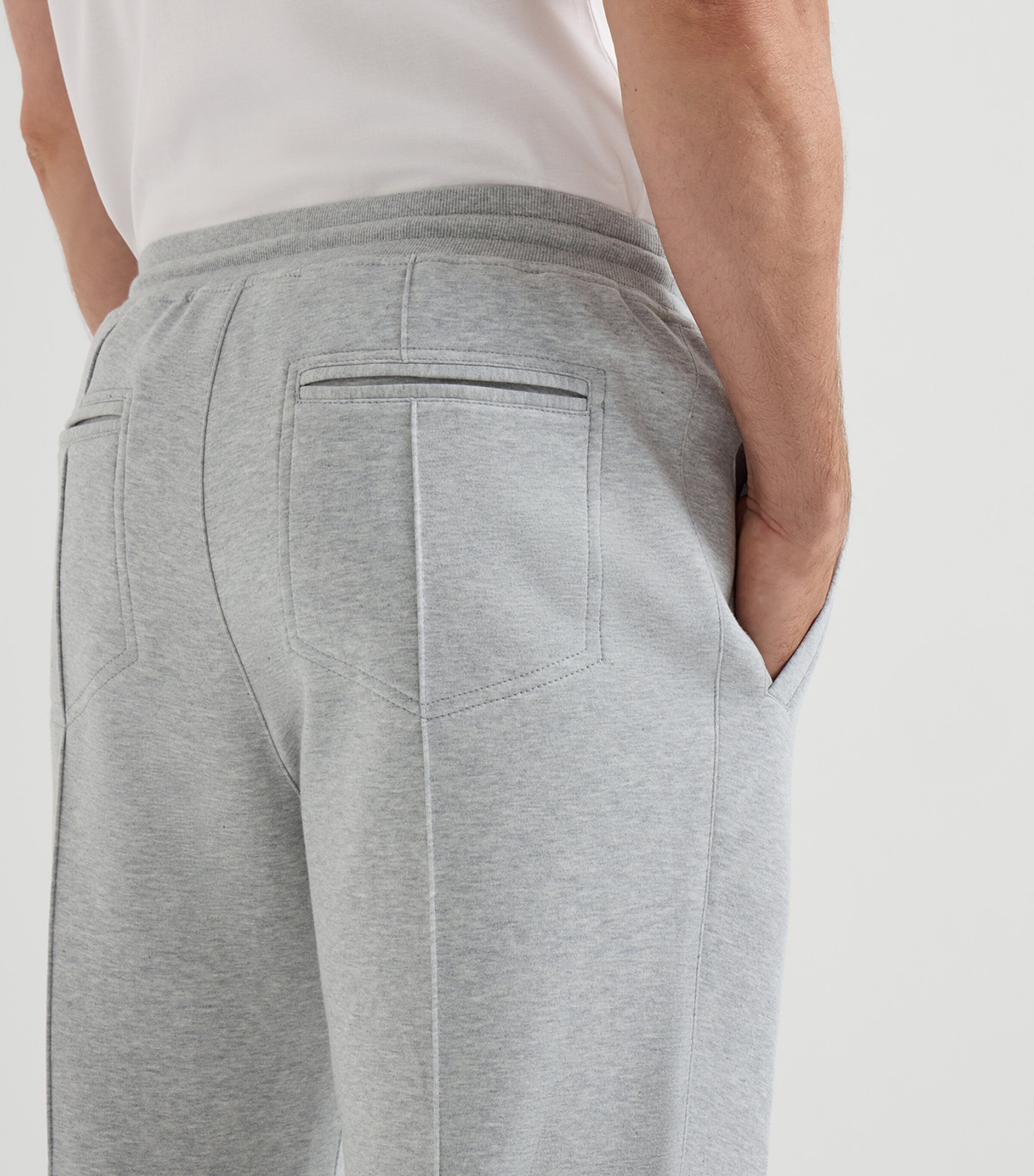 Brunello Cucinelli Mens French Terry Drawstring Sweatpants Image 6