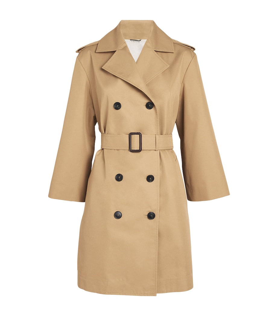 Weekend Max Mara Womens Mid-Length Trench Coat Beige Image 1