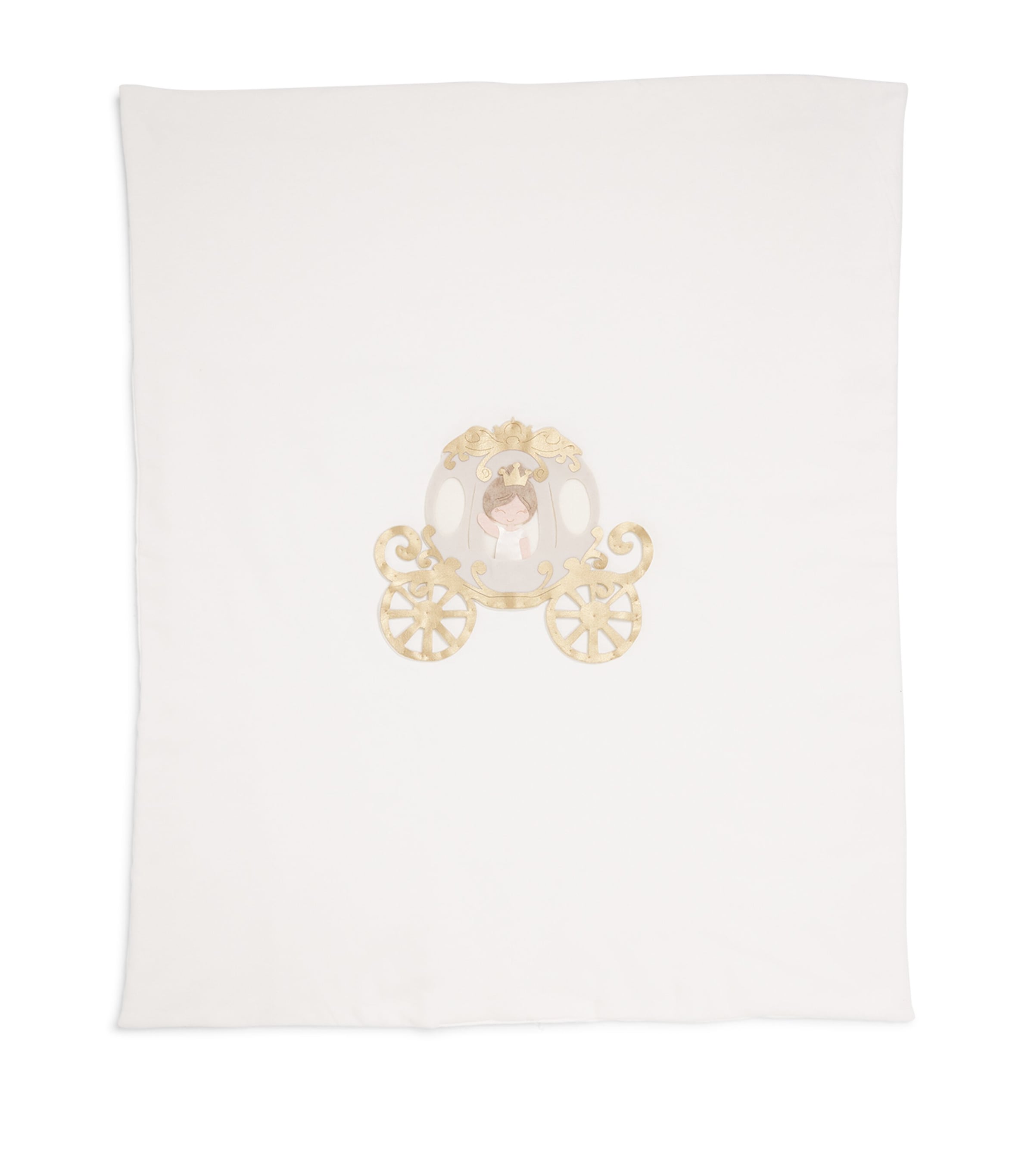 Story Loris Cotton Padded Princess Blanket In White