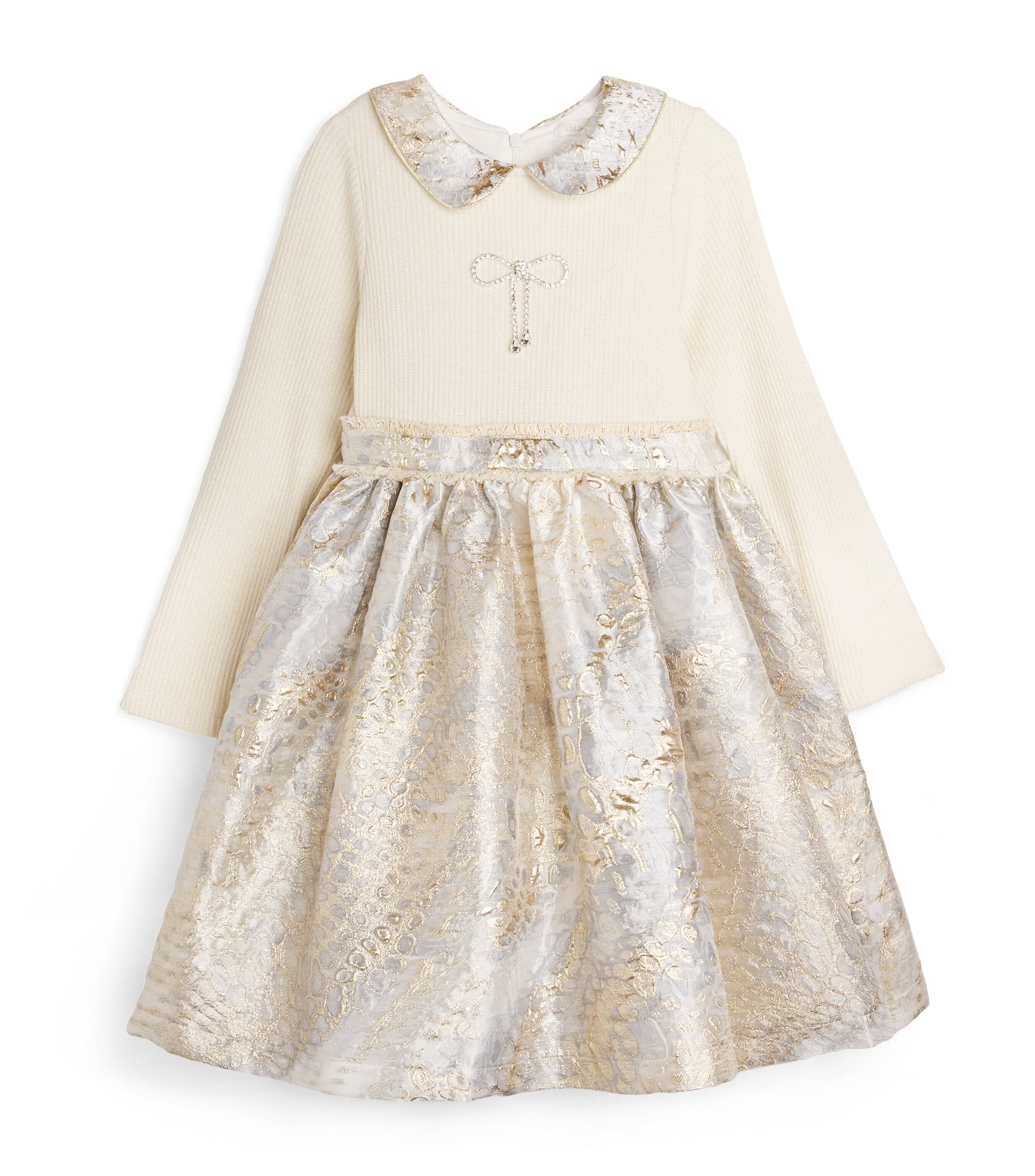 PATACHOU JACQUARD METALLIC DRESS 