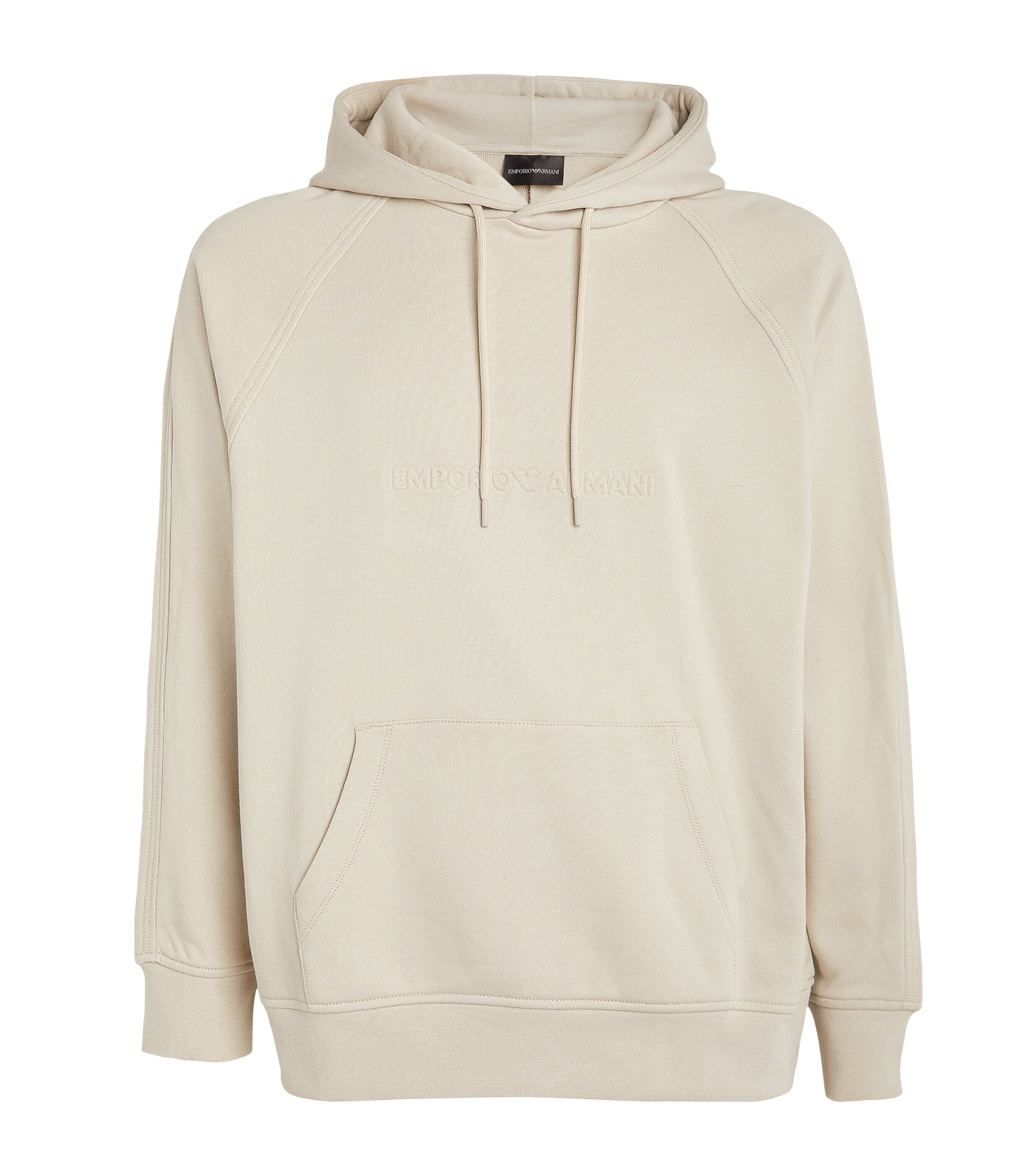 Emporio Armani Logo Hoodie In Grey