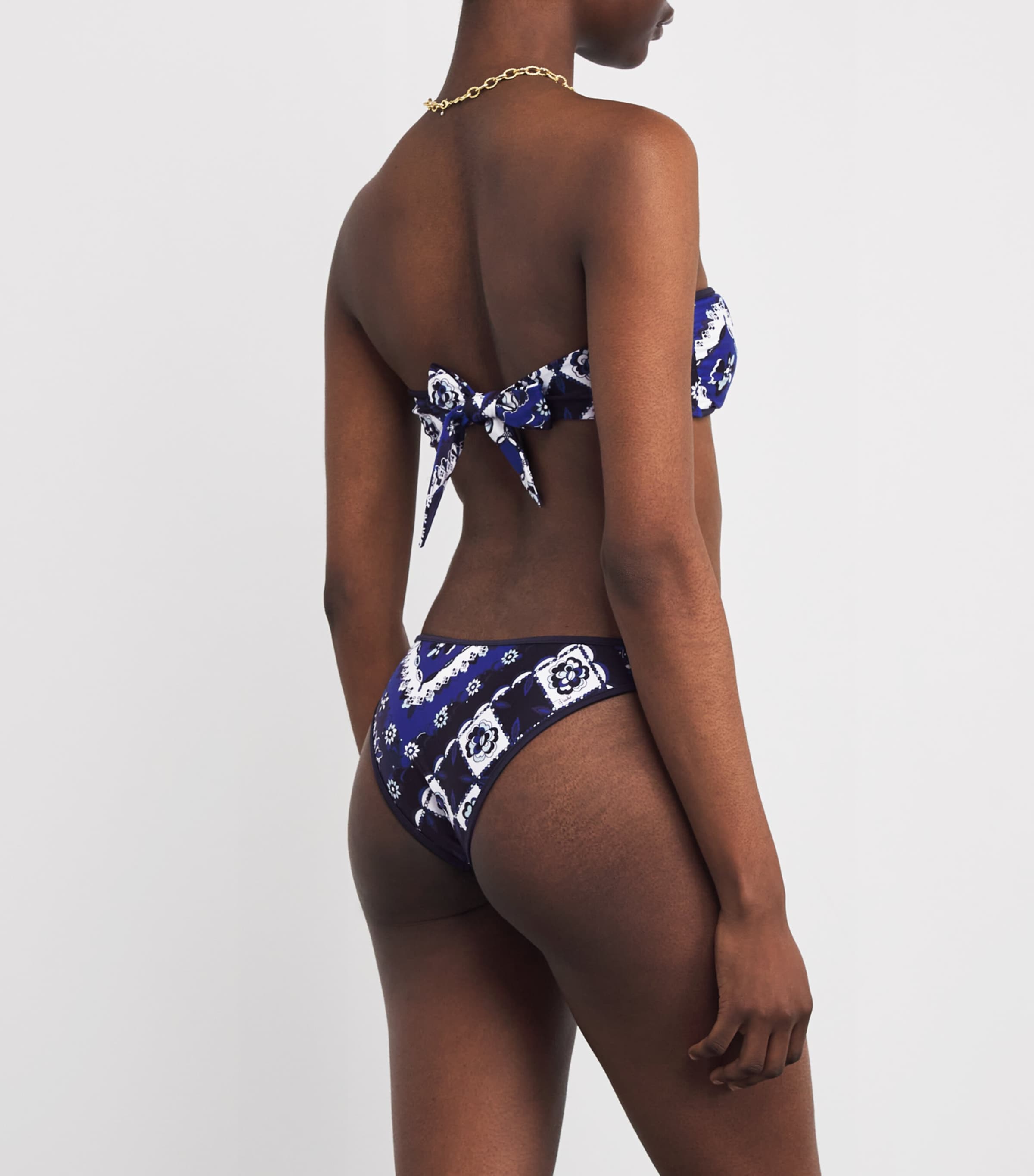 PUCCI Womens Festa Bikini Bottoms Navy Image 3