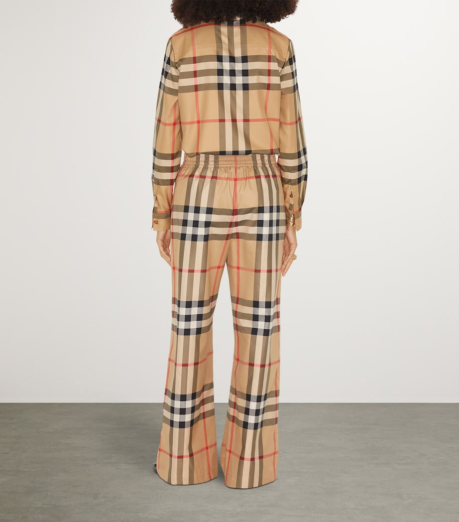 Cotton Check Trousers ARCHIVE BEIGE IP CHK Image 4