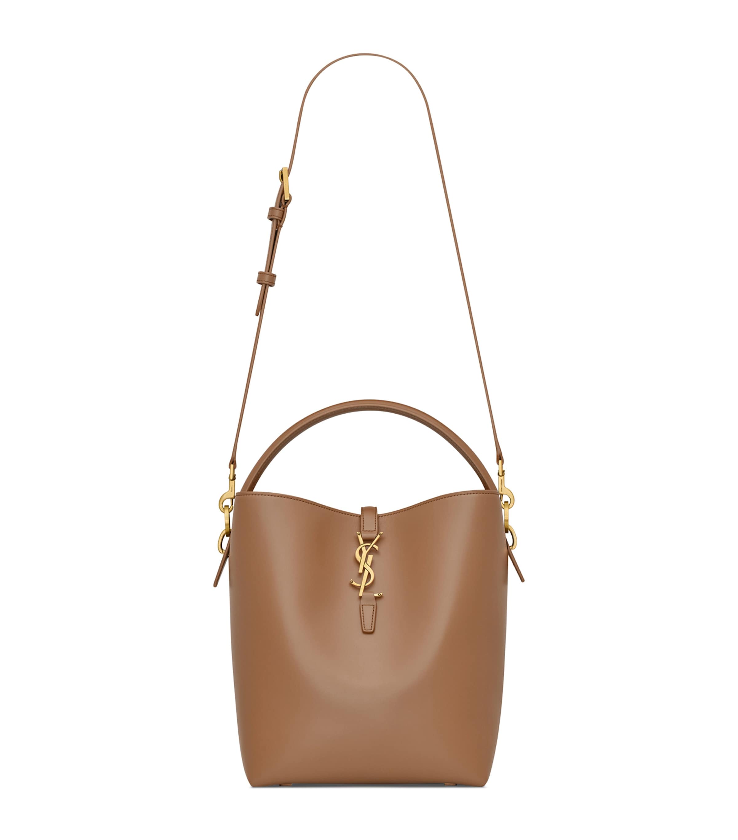 Saint Laurent Le 37 Brown Leather Bucket Bag In Brown