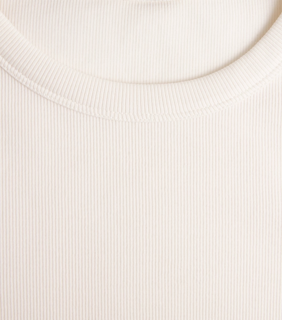 ME+EM Womens Stretch-Cotton Long-Sleeve Ultimate T-Shirt Autumn Ivory Image 6