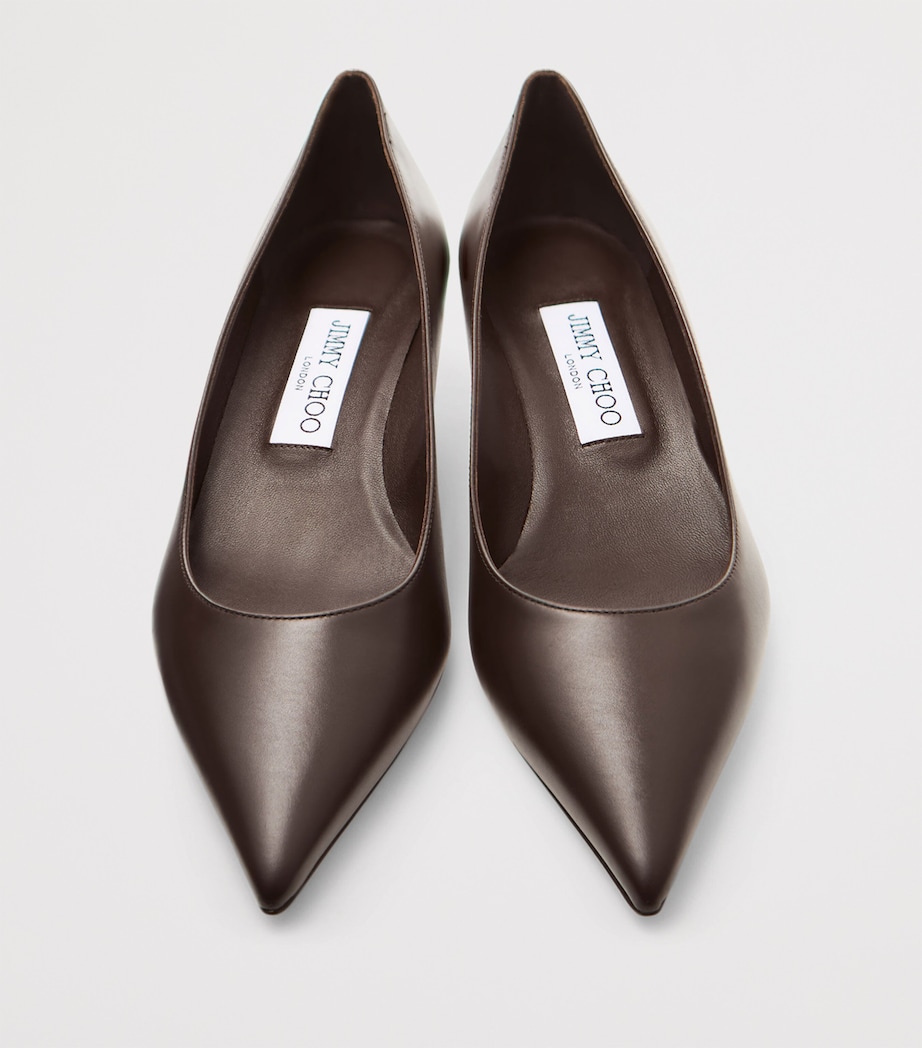 Amelia 35 Leather Pumps CHOCOLATE Image 2
