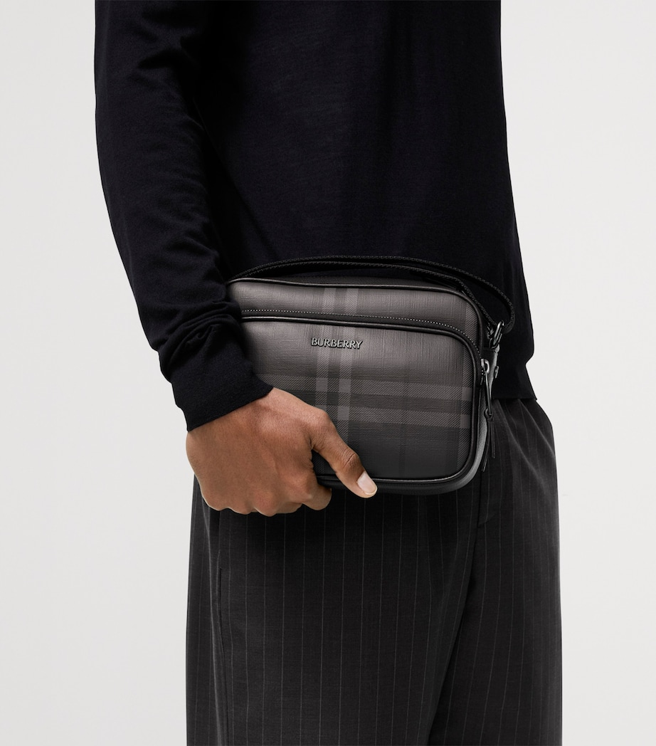 Burberry City Check Pocket Cross-Body Bag Iron Image 3