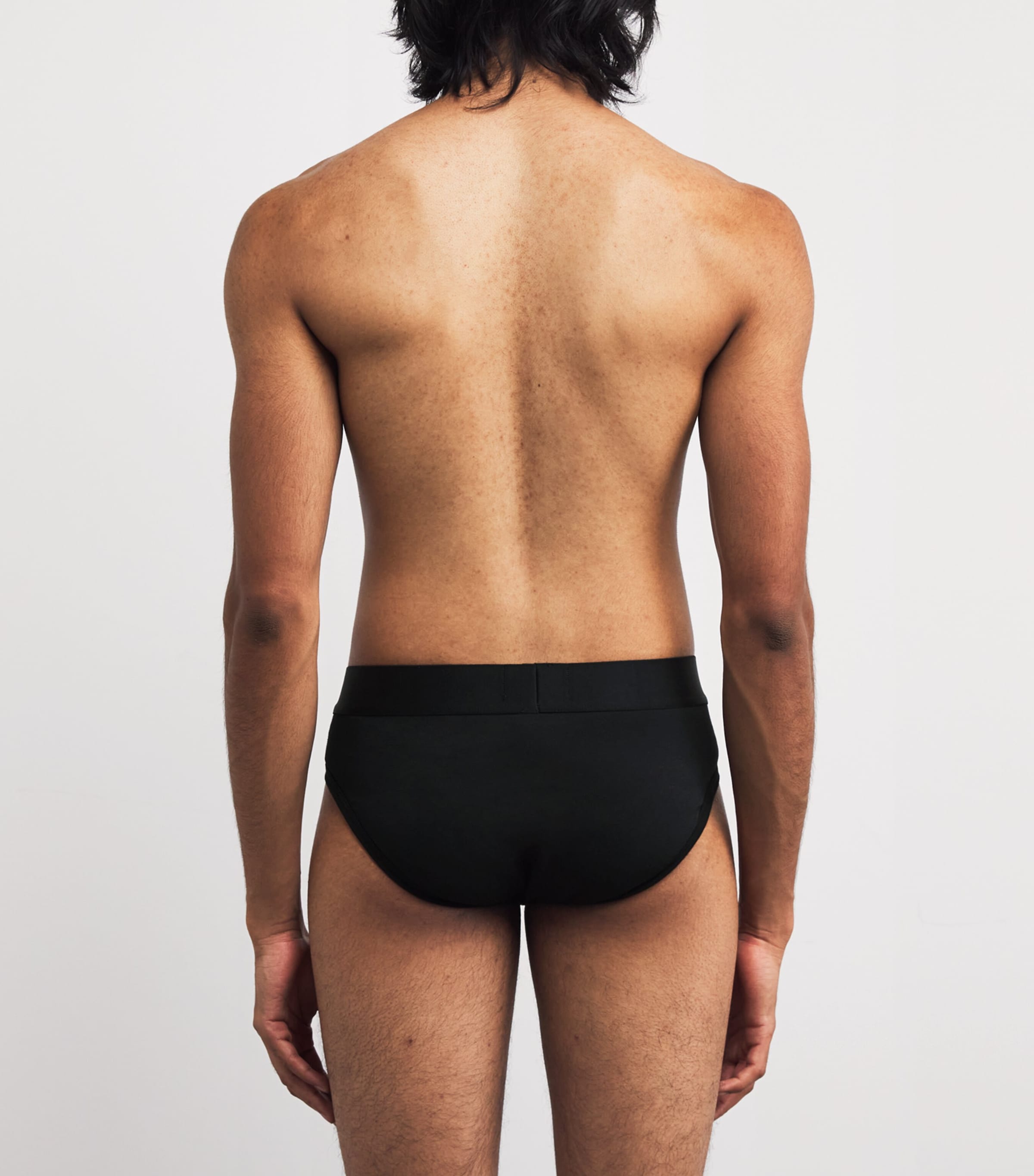 Stretch-Cotton Logo Briefs UC001 BLACK Image 3