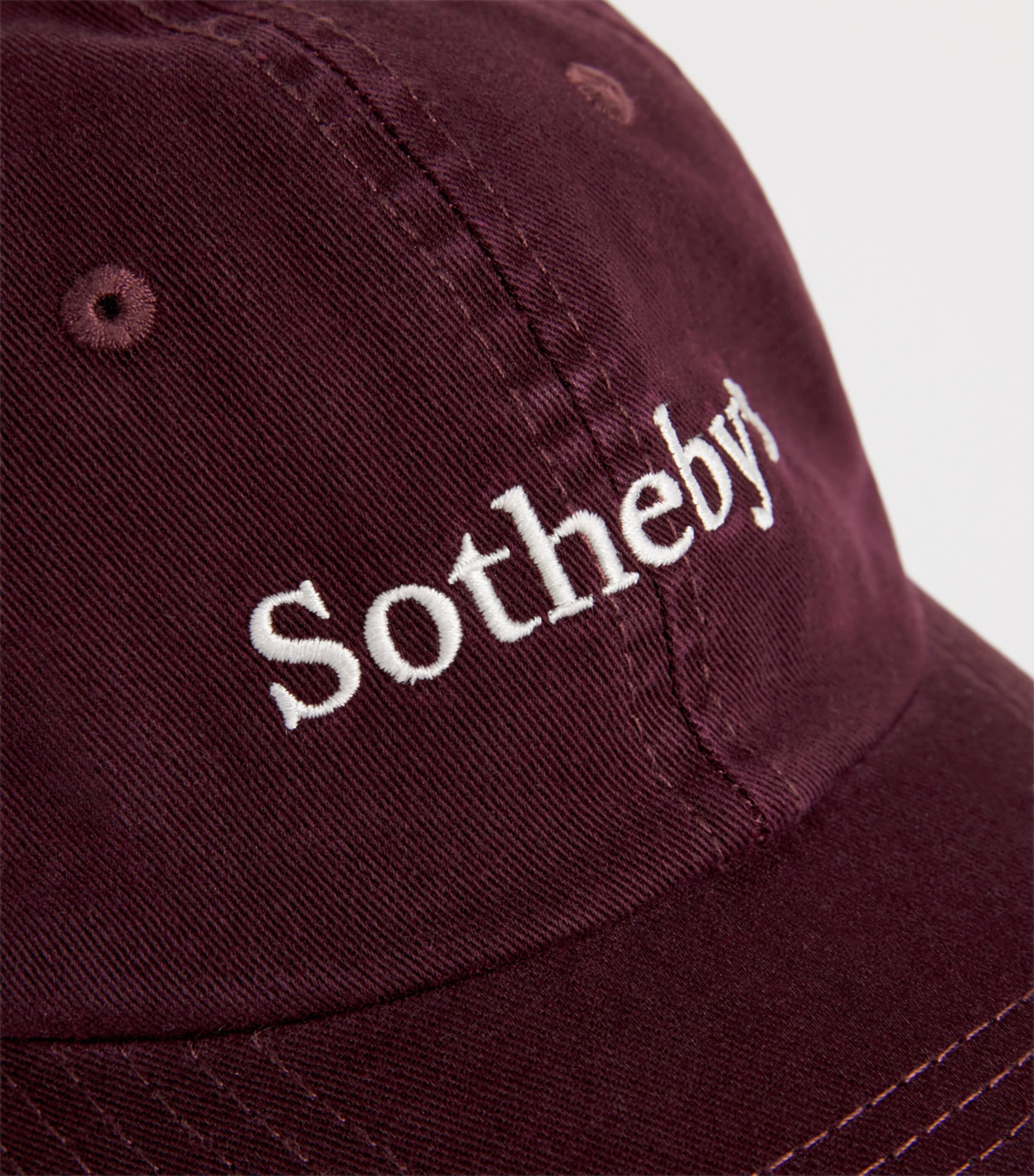x Sotheby's Cotton Corduroy Cap BURGUNDY Image 4