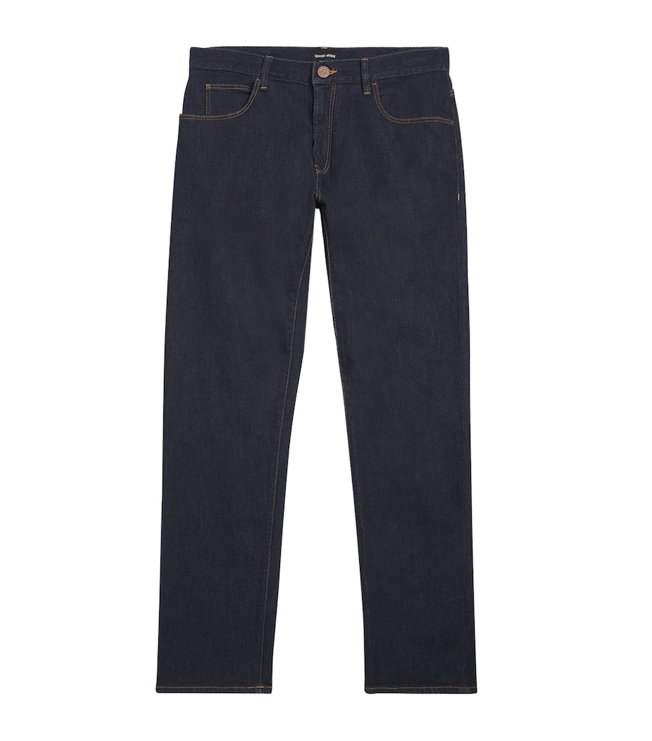 Stretch-Cotton Straight Jeans MB001 Image 1