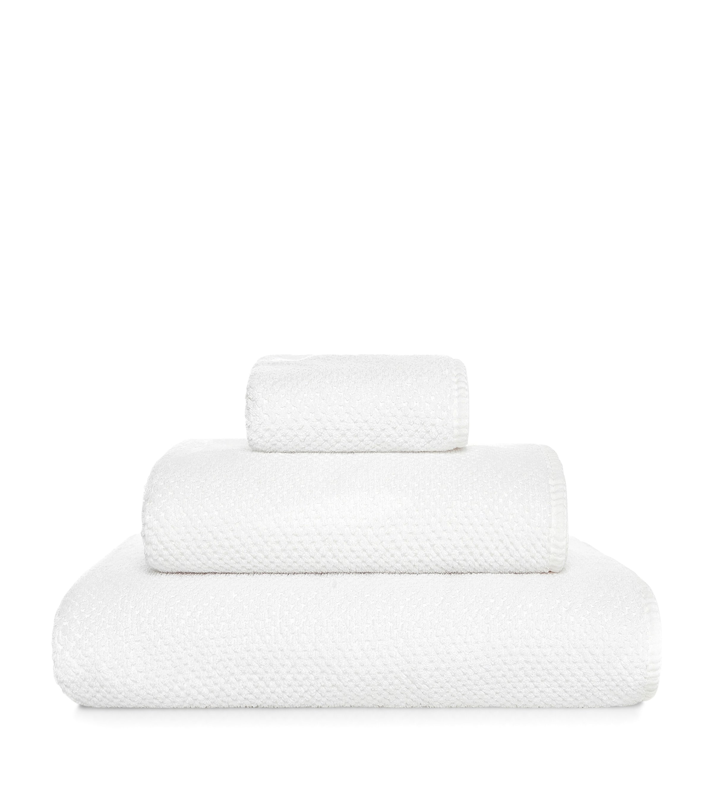 Graccioza Bee Waffle Extra Large Hand Towel In White