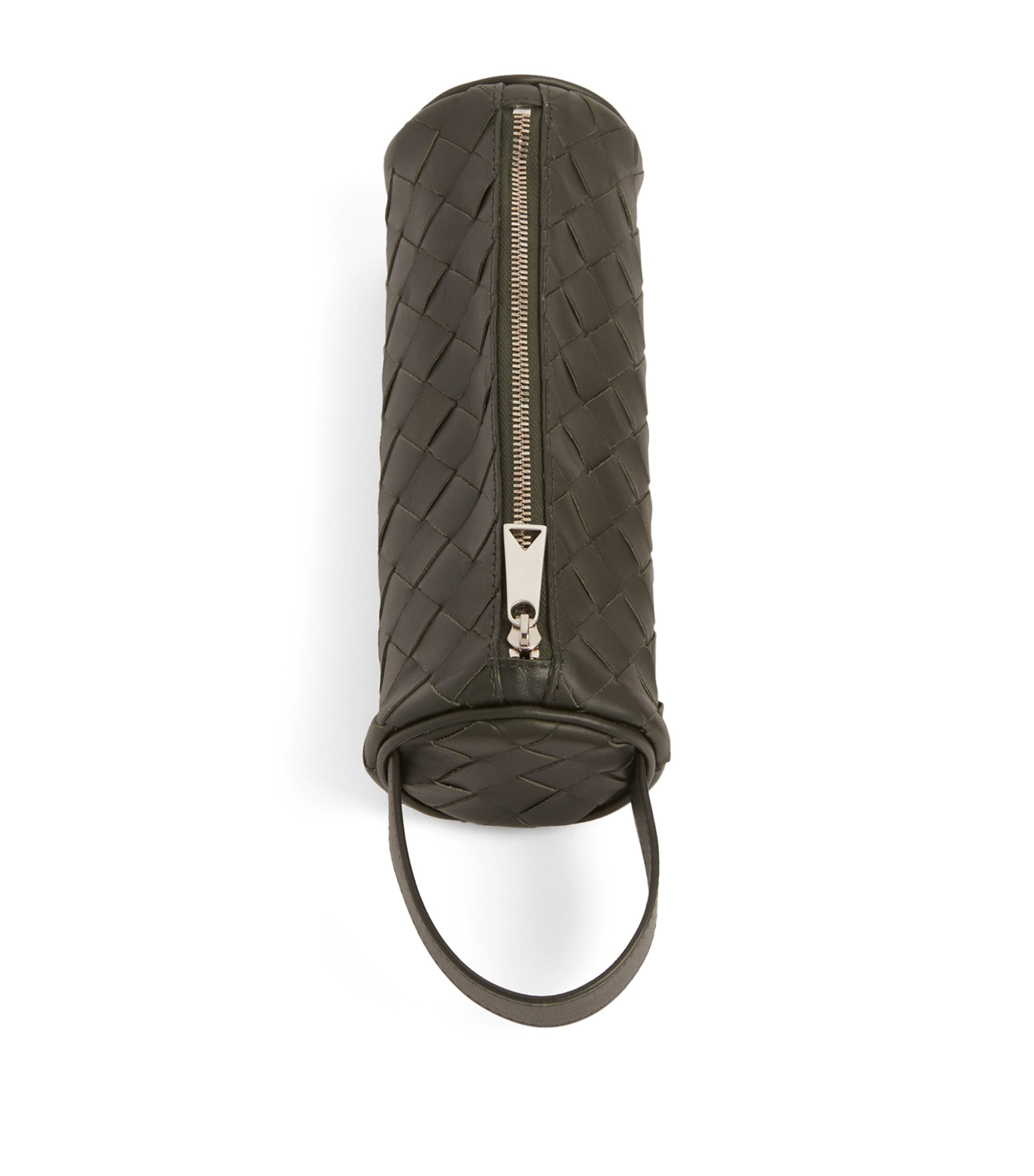 Bottega Veneta Grey Leather Intrecciato Pencil Case | Harrods US