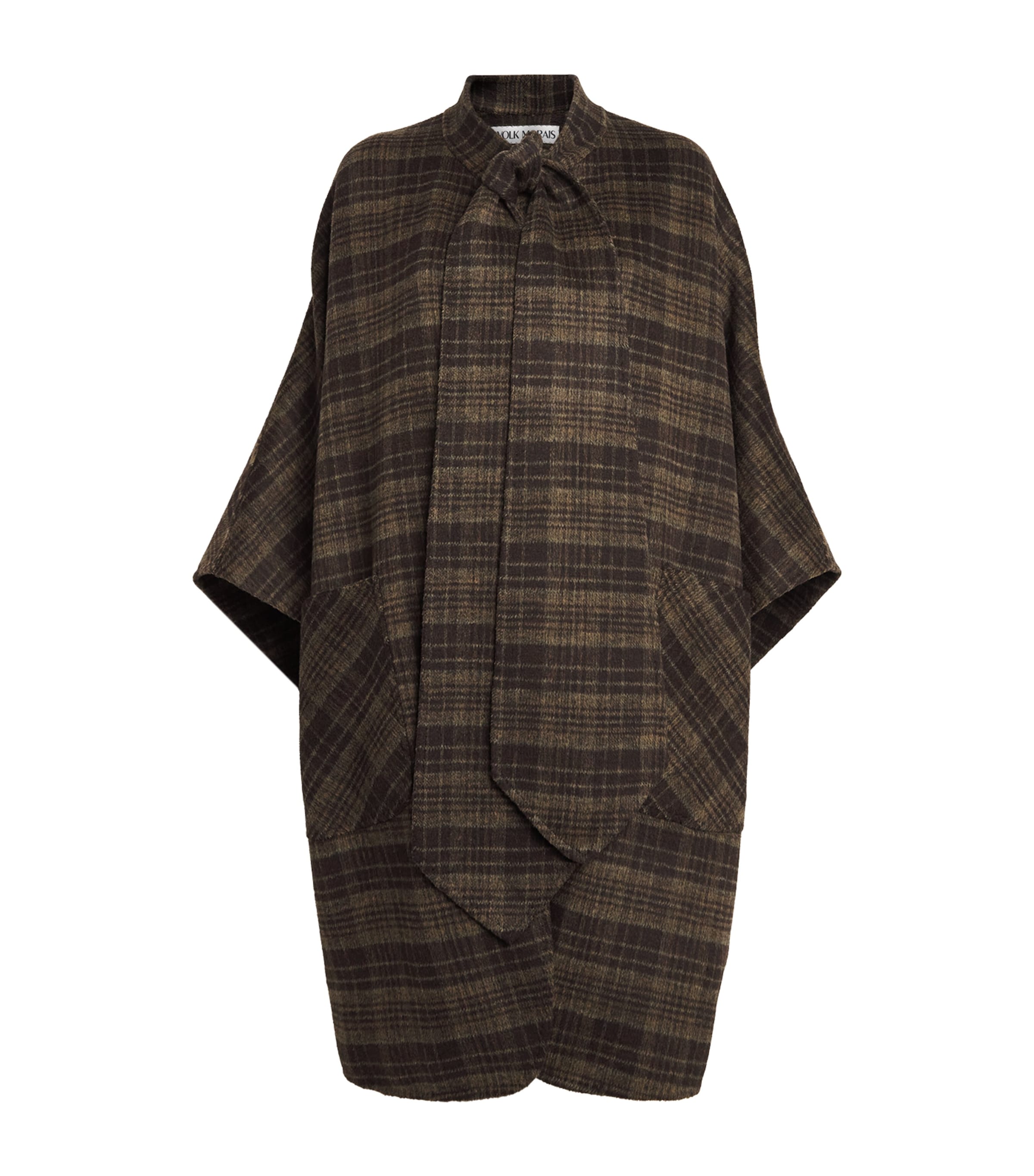 Wolk Morais Cashmere Plaid Belleville Trench Coat