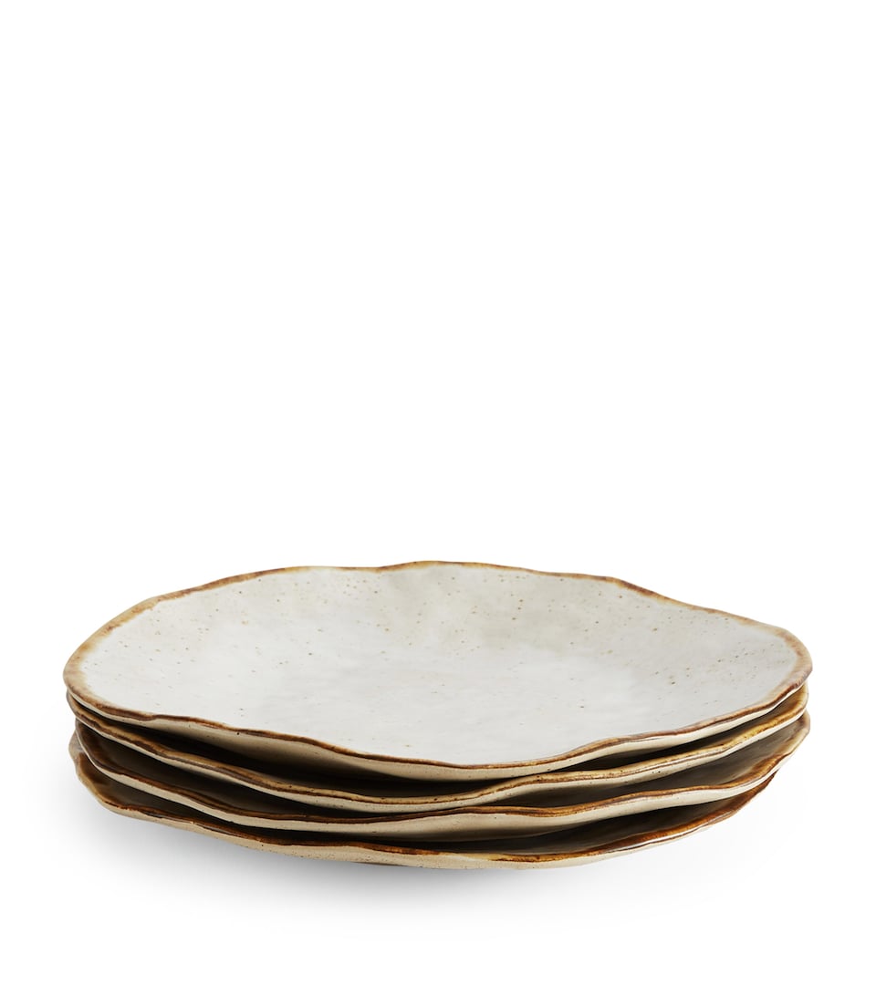 Soho Home Set of 4 Emden Dinner Plates (28cm) Neutral
