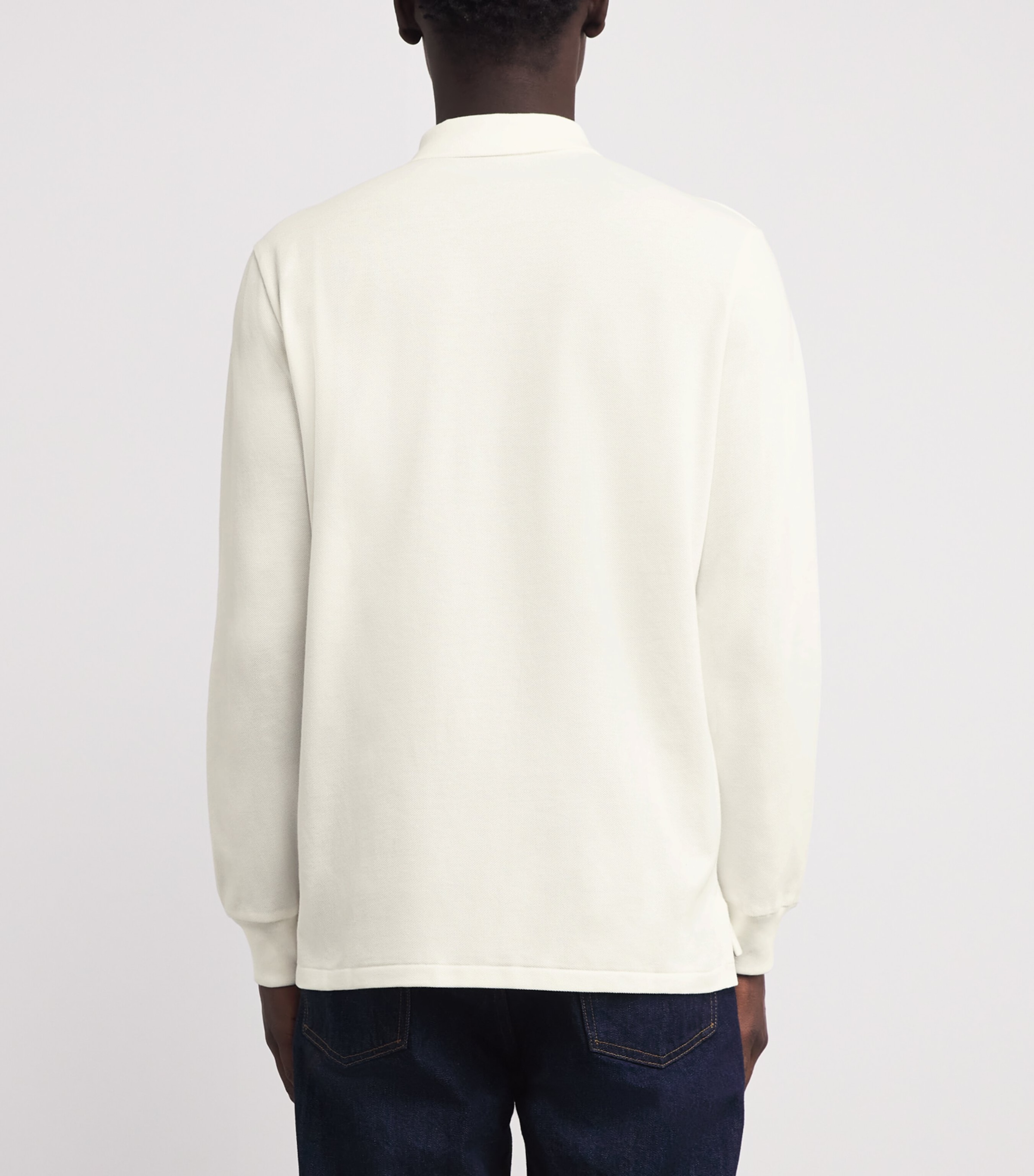 Cotton Polo Bear Polo Shirt NATURAL Image 4