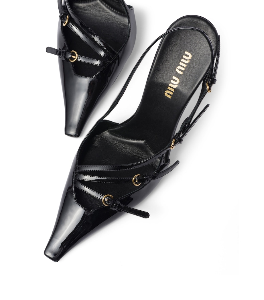 Patent Leather Slingback Pumps 105 F0002 Image 4