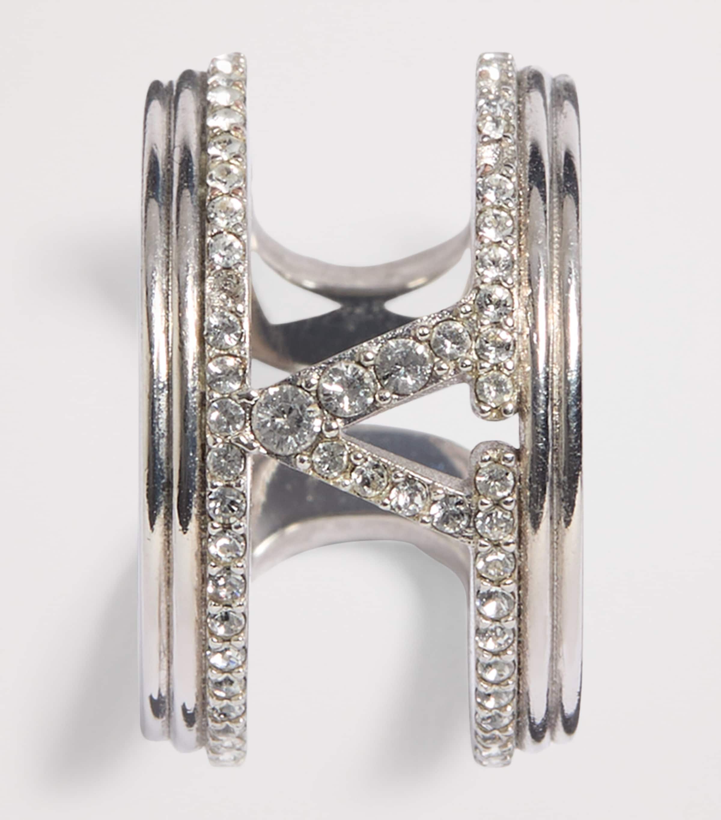 Embellished VLogo Ring DFH Image 3