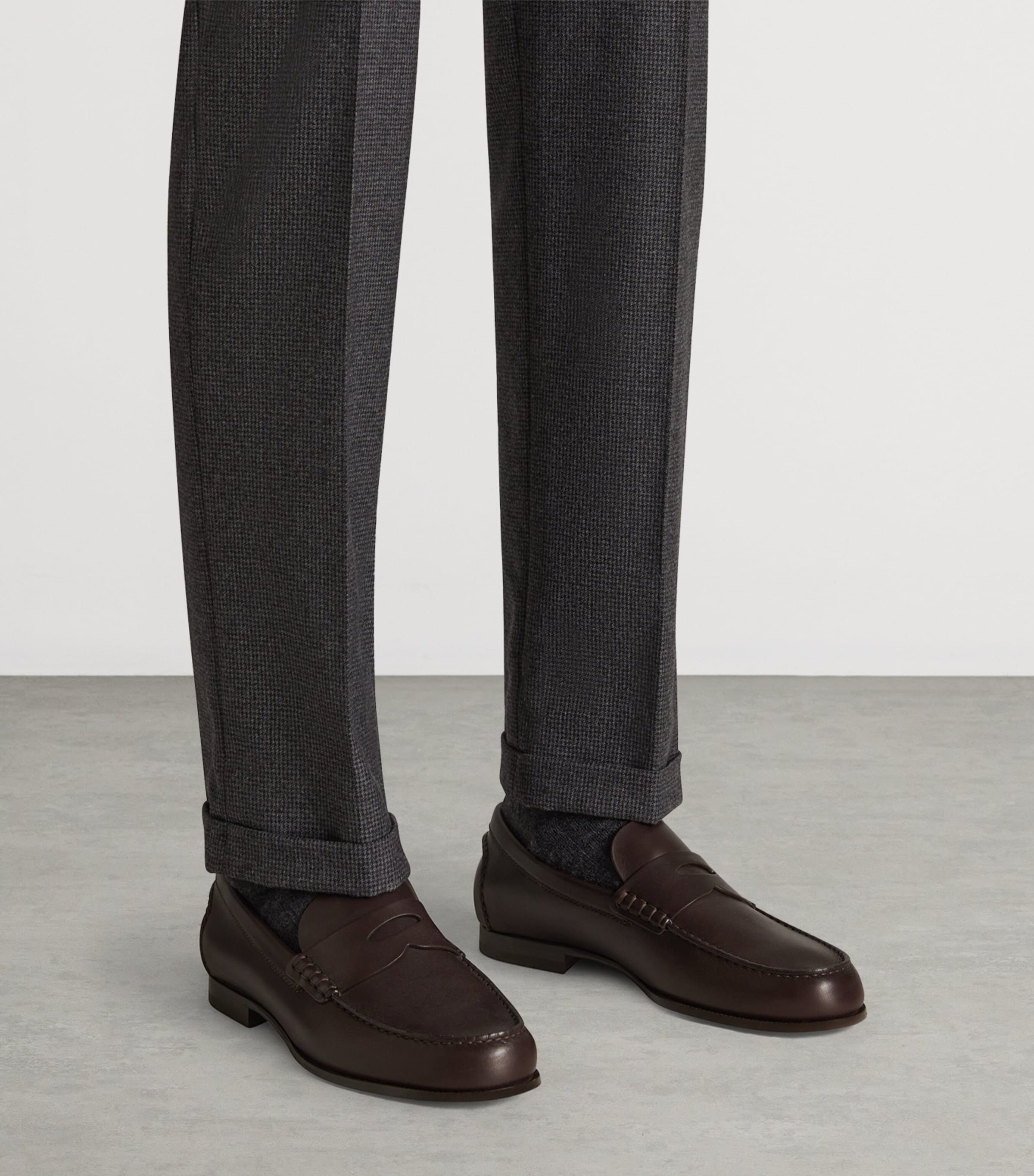 Flex Leather Heddon Loafers 202CHOCOLATE Image 2