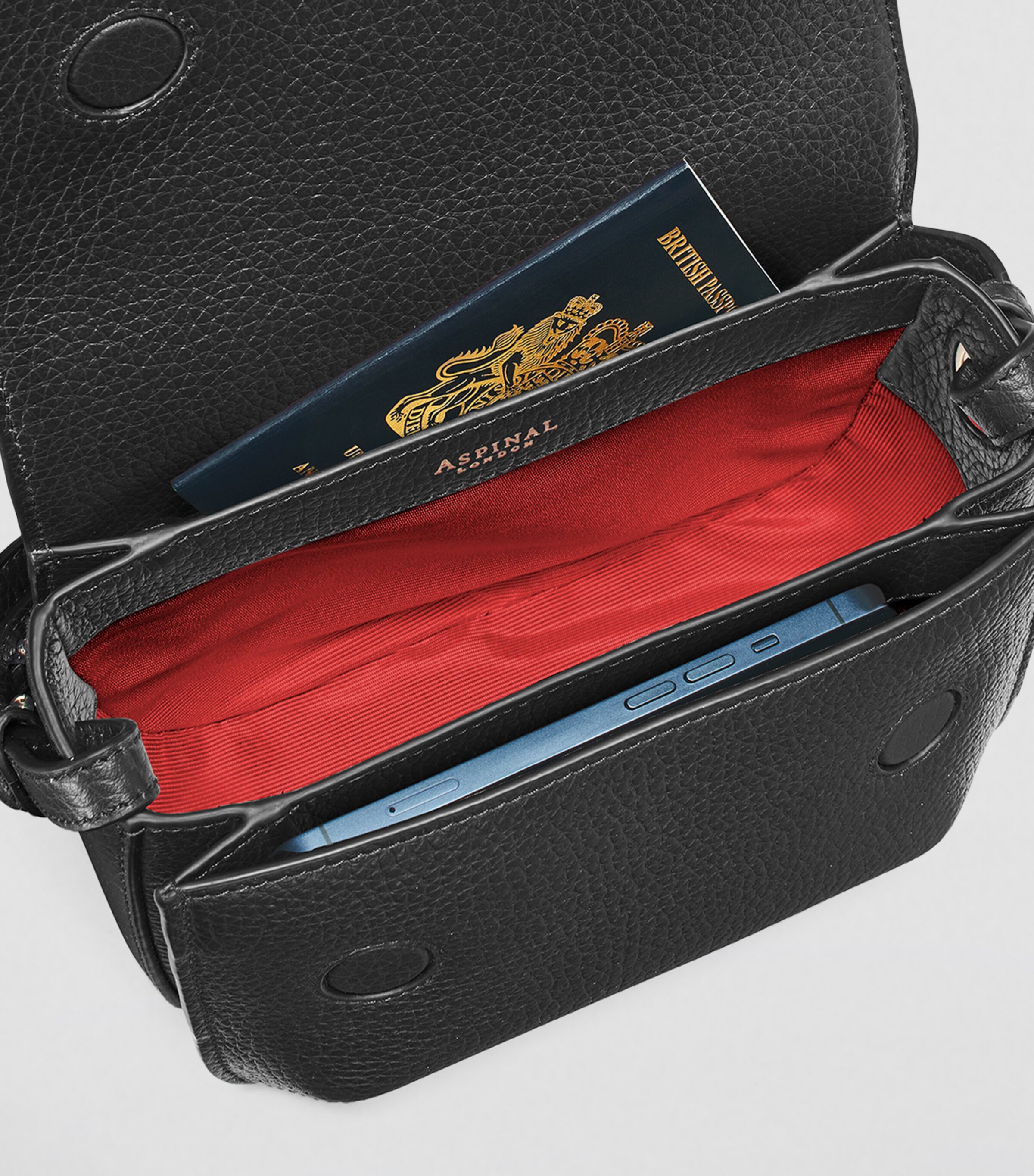 Leather Ella Cross-Body Bag BLACK Image 6